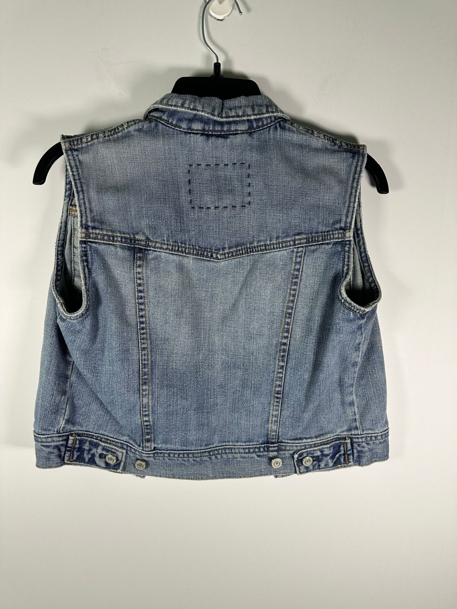 Gap GAP Denim Vest Womens M Faded Light Wash Button Front Size M / US 6-8 / IT 42-44 - 7 Thumbnail