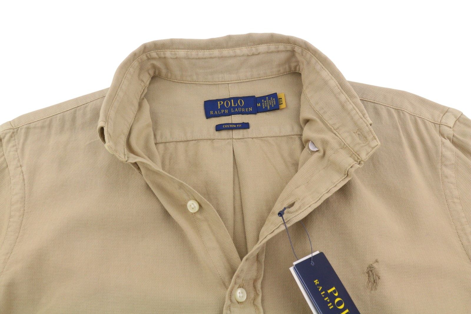 Ralph Lauren SURREY TAN M Brown Button-Down Neck Custom Fit 87026 Size US M / EU 48-50 / 2 - 4 Thumbnail