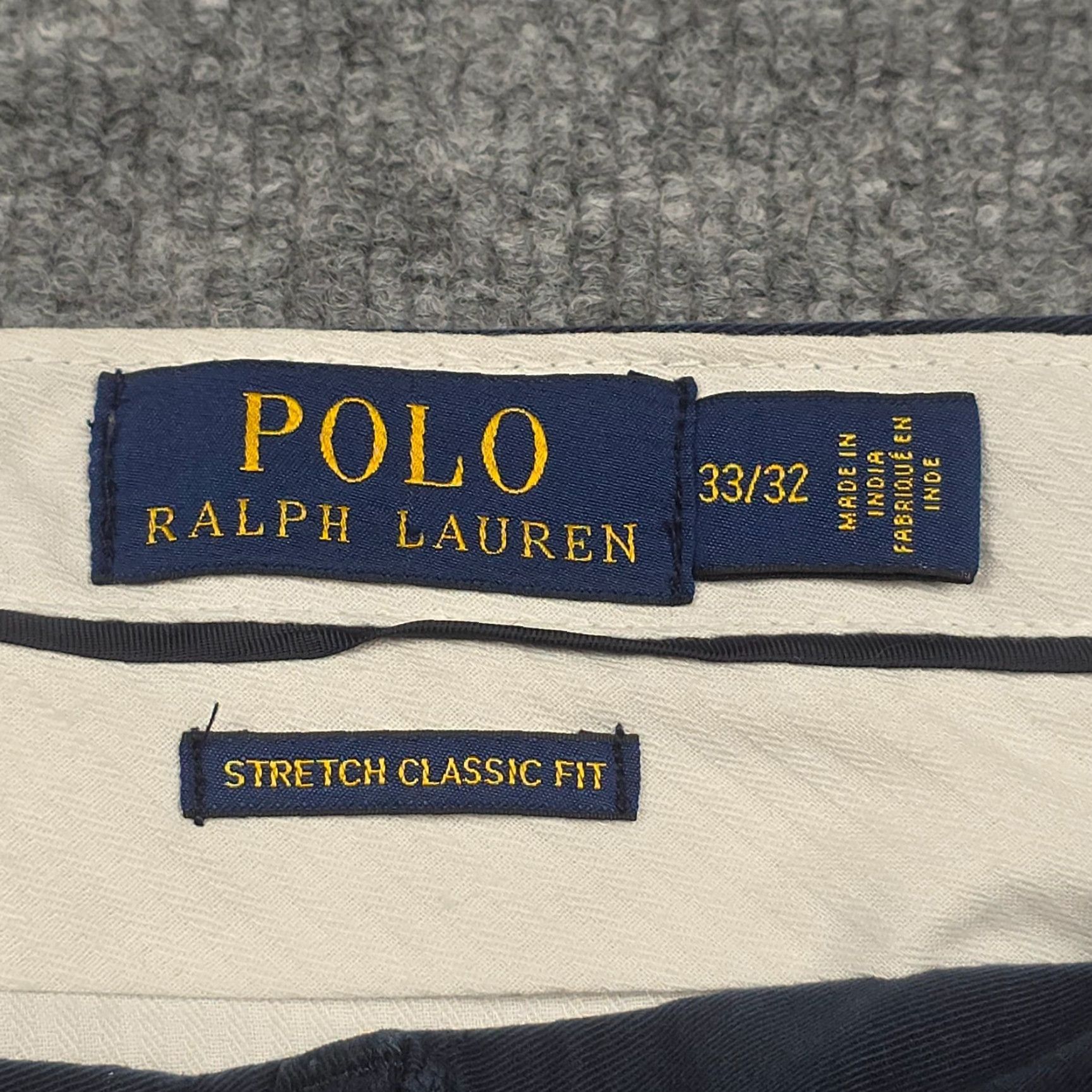 Polo Ralph Lauren Polo Ralph Lauren Chino Pants Men 33 x 32 Blue Stretch Classic Regular Straight Jeans & Pants Size US XS / EU 42 / 0 - 4 Thumbnail