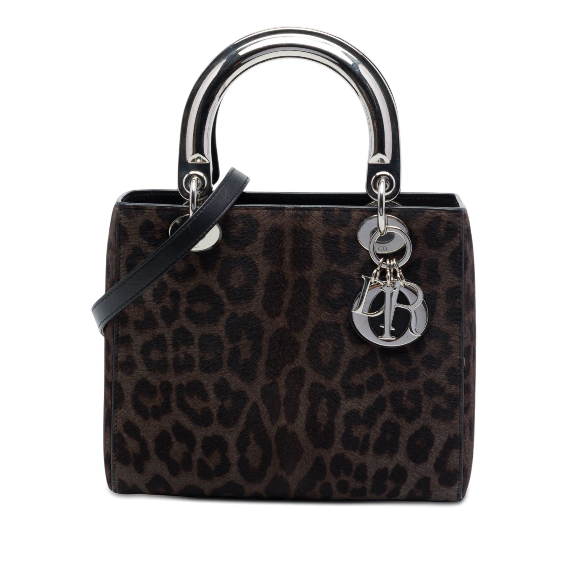 Dior Pony Hair Leopard Print Lady Dior Size ONE SIZE - 1 Thumbnail