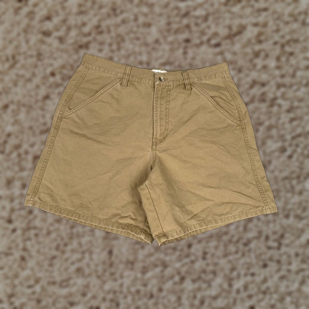 Vintage Columbia Shorts Womens 10 Beige Twill Hiking 6" Duck Fabric Pockets Outdoor Size 32" / US 10 / IT 46 - 1 Thumbnail