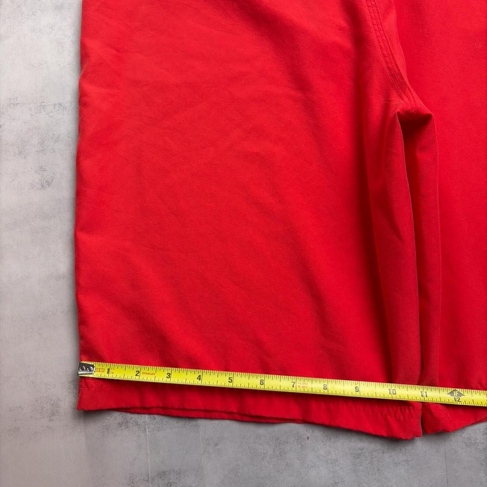 Hurley Y2K Red Hurley Surf Grunge Baggy Board Shorts Size US 34 / EU 50 - 8 Thumbnail