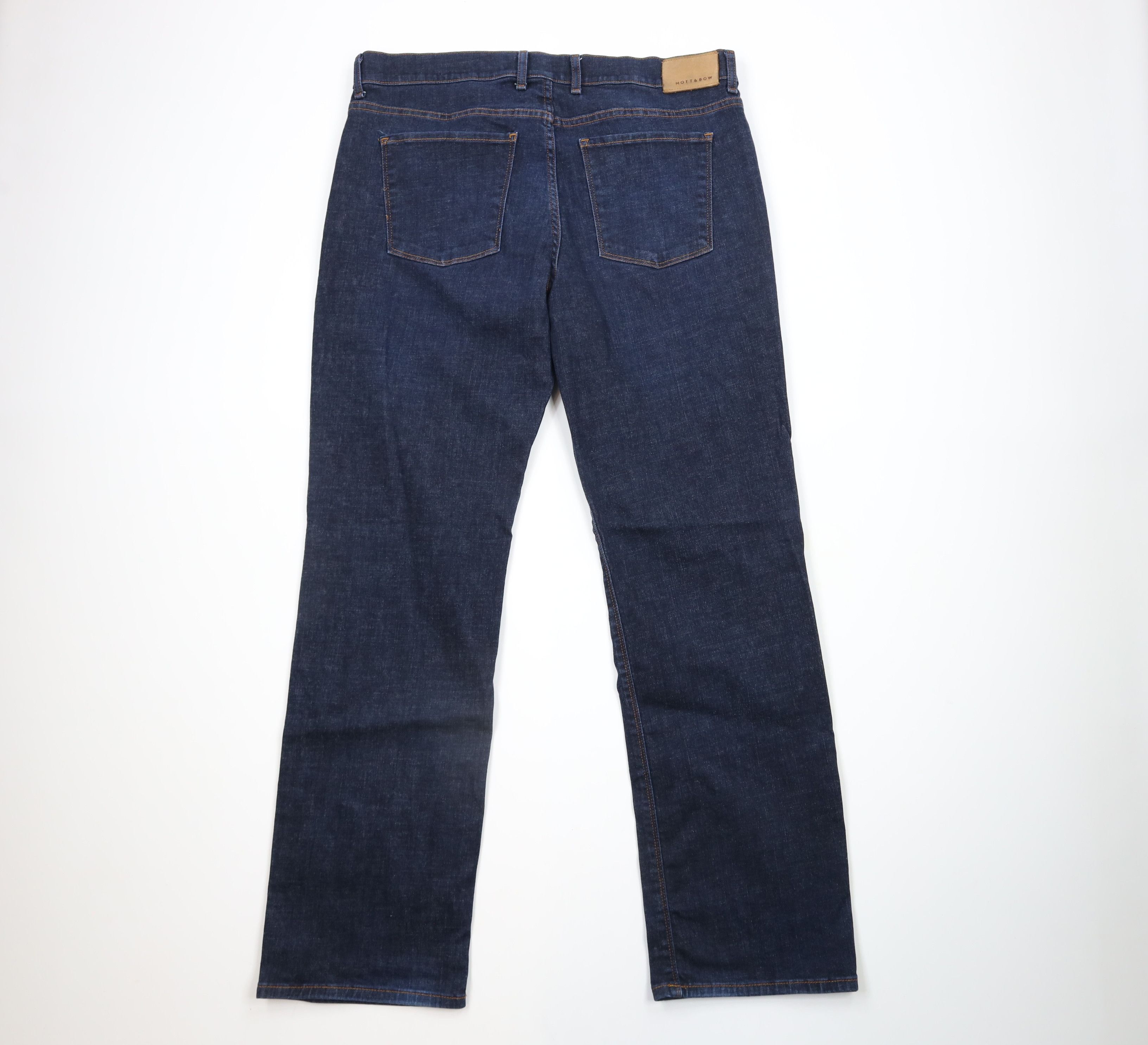 Mott & Bow × Vintage Mott & Bow Straight Leg Denim Jeans Pants Indigo Blue Size US 38 / EU 54 - 8 Thumbnail