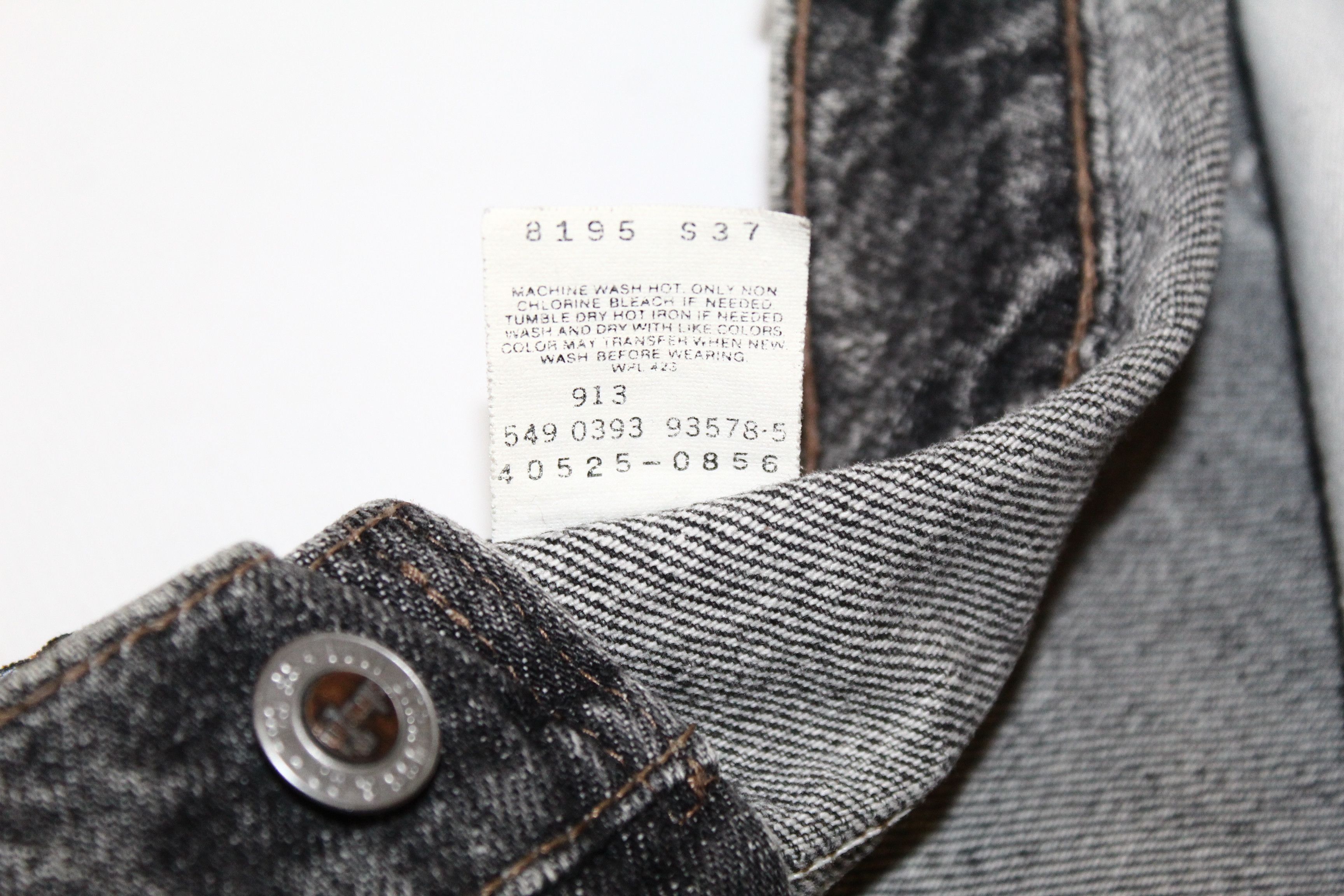 Levi's RARE🔥'93 Levi's SilverTab 549 Baggy Stonewash Black Jeans Size US 37 - 9 Thumbnail
