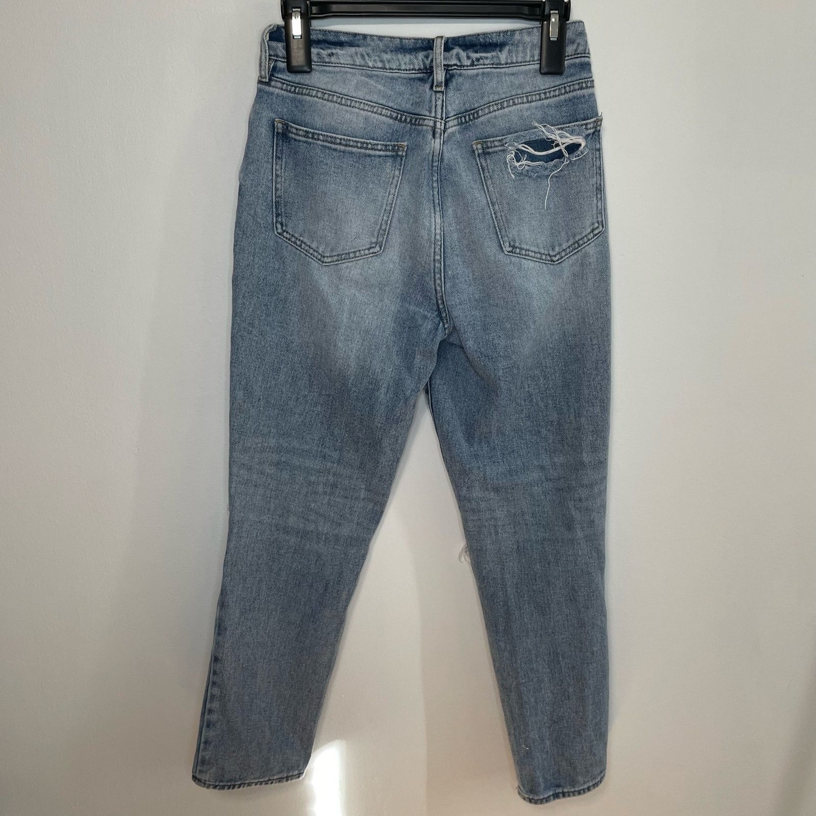 Pacsun PacSun Mom Jeans 26 Womens Button Fly Distressed Casual Size 27" / US 4 / IT 40 - 4 Thumbnail