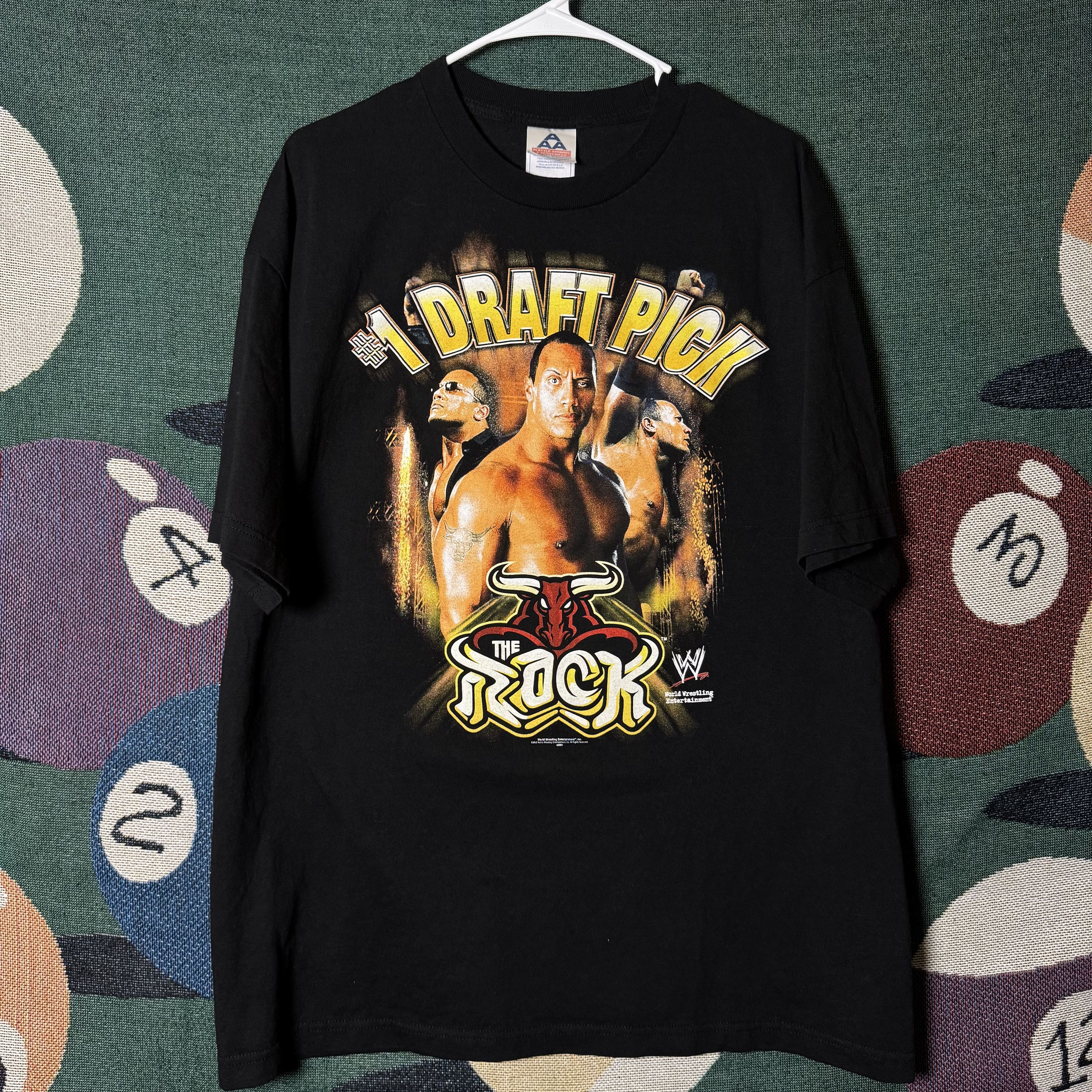 WWE Vintage Y2K The Rock #1 Draft Pick Tee Size US XL / EU 56 / 4 - 1 Thumbnail