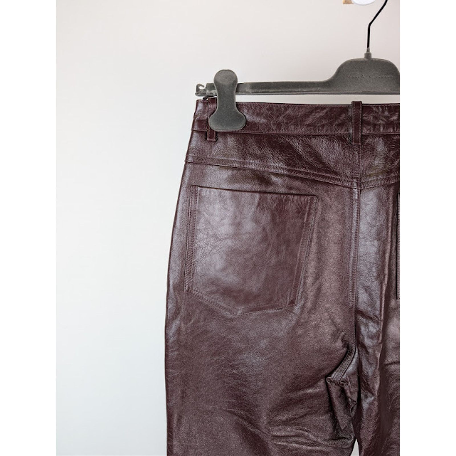 Gucci o1rshd1 Soft Leather Pants in Bordeaux Size US 36 / EU 52 - 15 Thumbnail