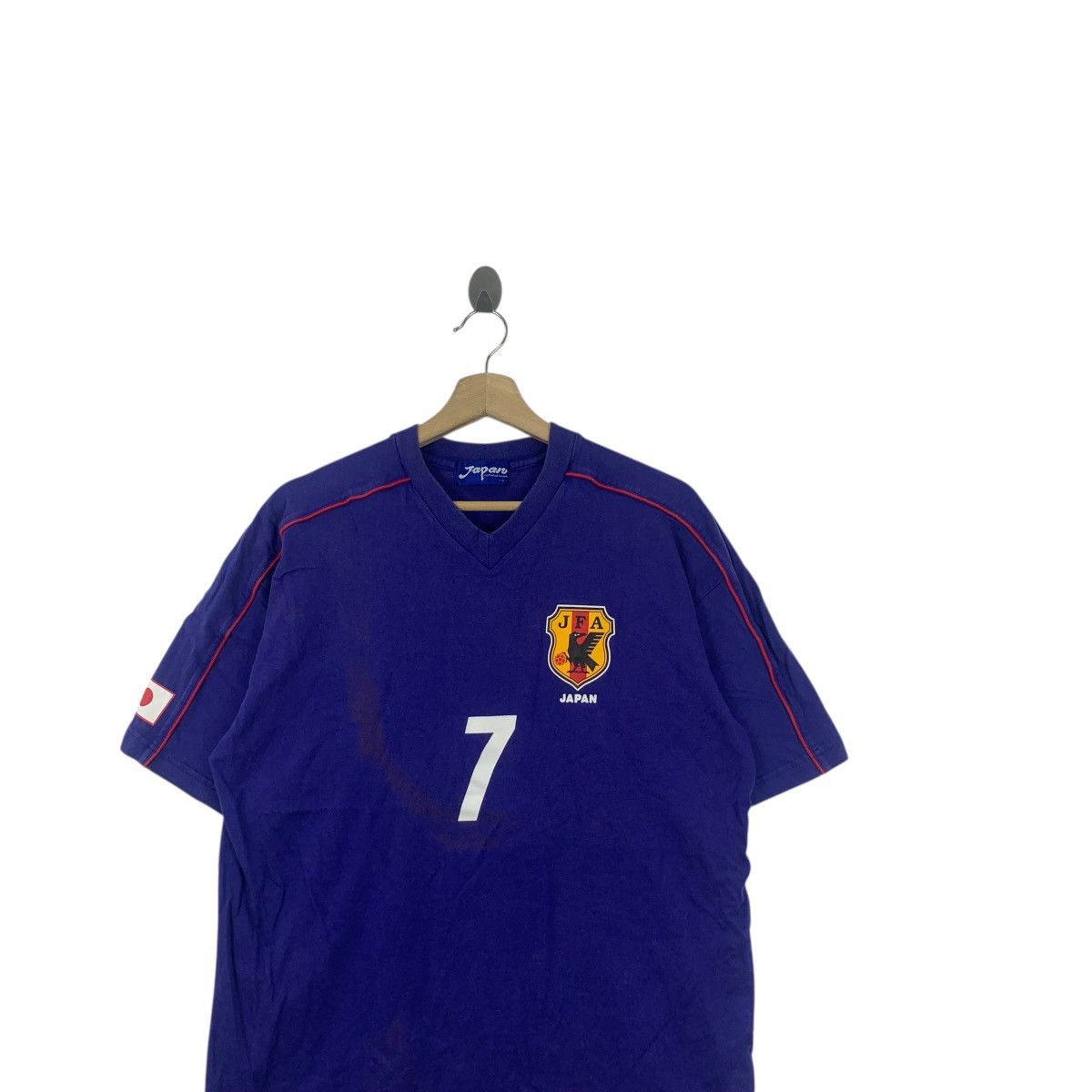 Vintage Vintage JAPAN HIDETOSHI NAKATA No 7 Football Legend Tee Size US L / EU 52-54 / 3 - 3 Thumbnail