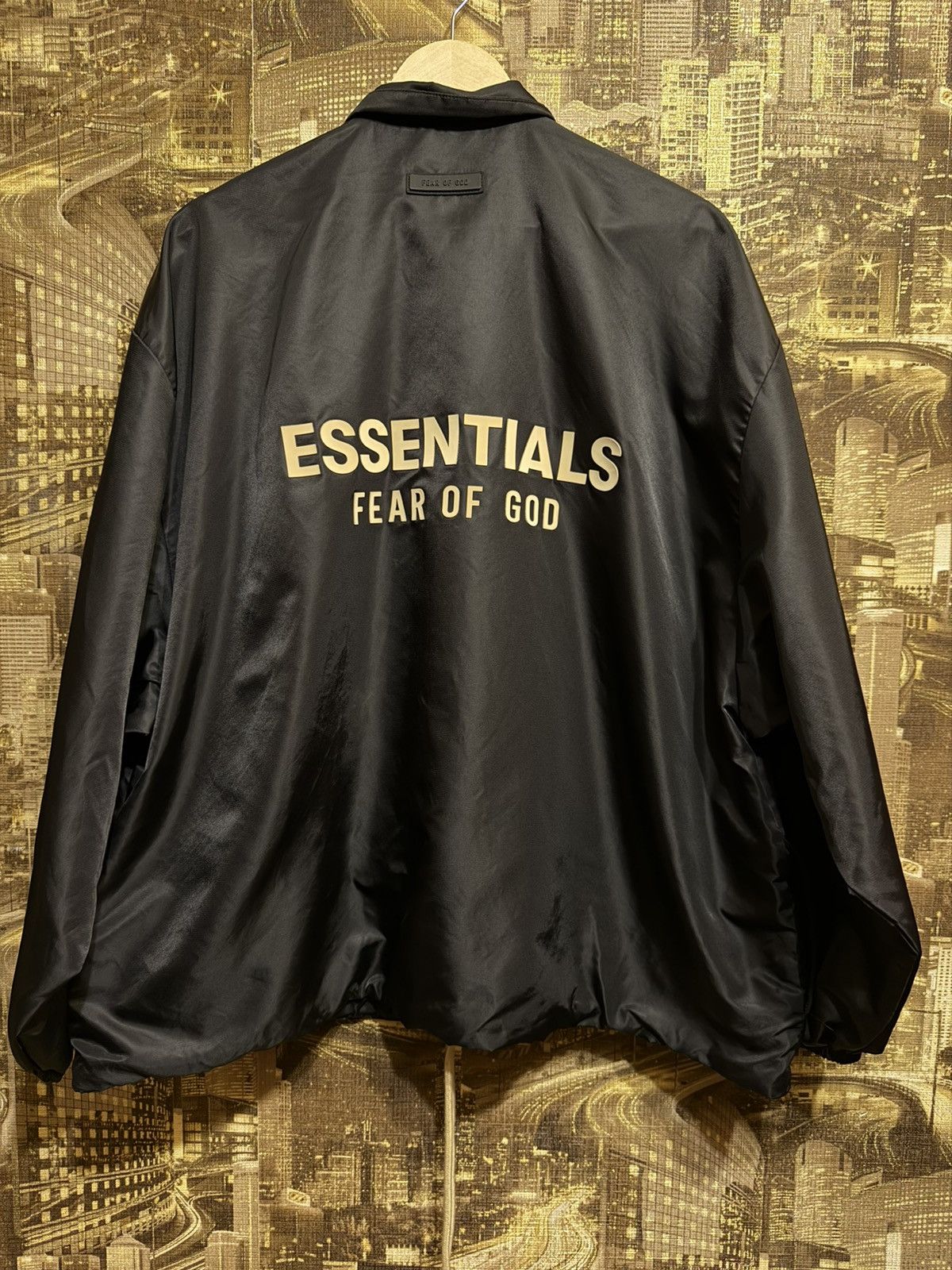 Fear of God Fear Of God Coaches Jacket in Black For Men Size M-L Oversiz Size US M / EU 48-50 / 2 - 10 Thumbnail