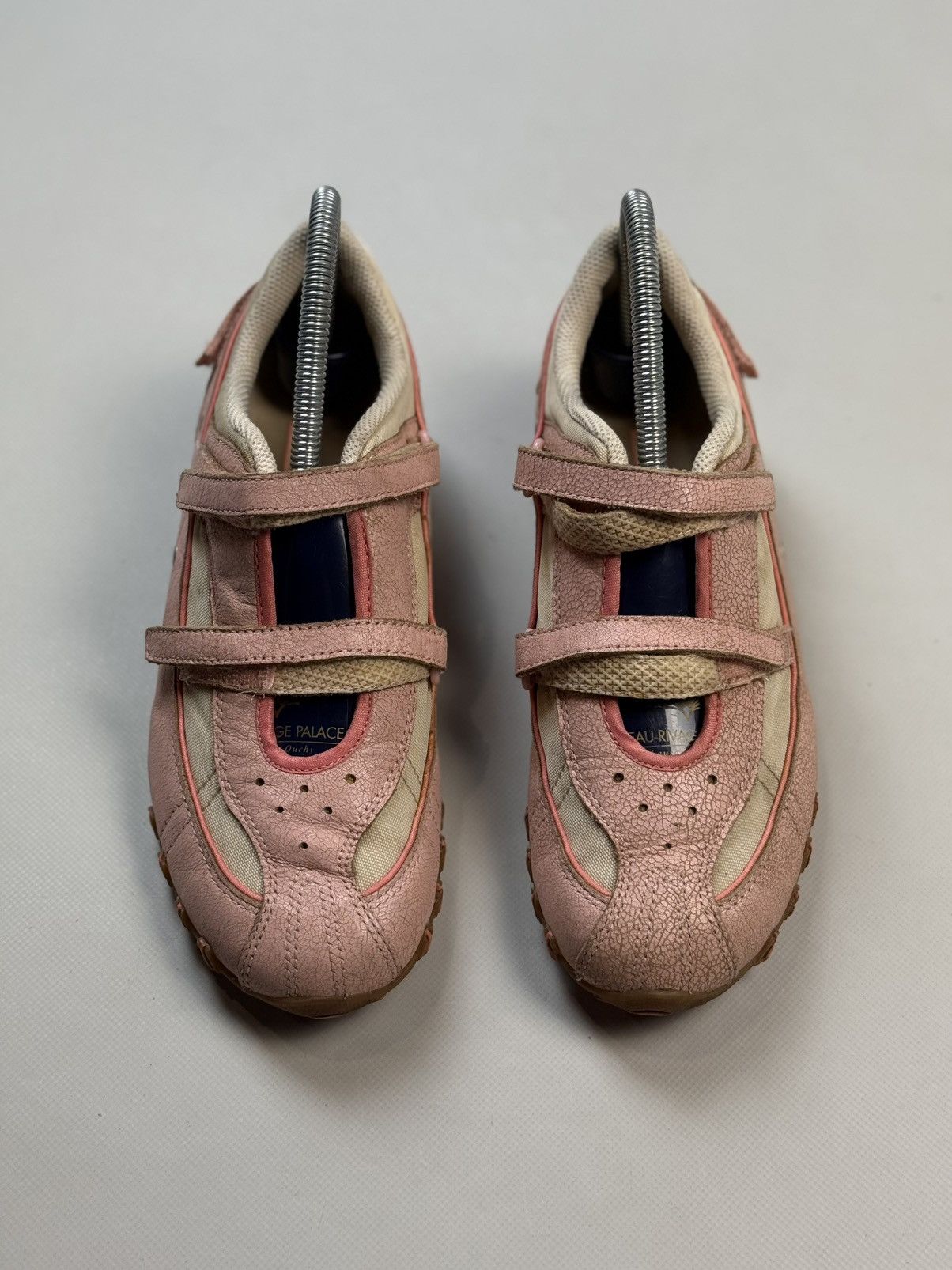 Diesel Vintage Y2K Leather Pink Straps Low Top Sneakers Ballets Size US 7 / IT 37 - 10 Thumbnail