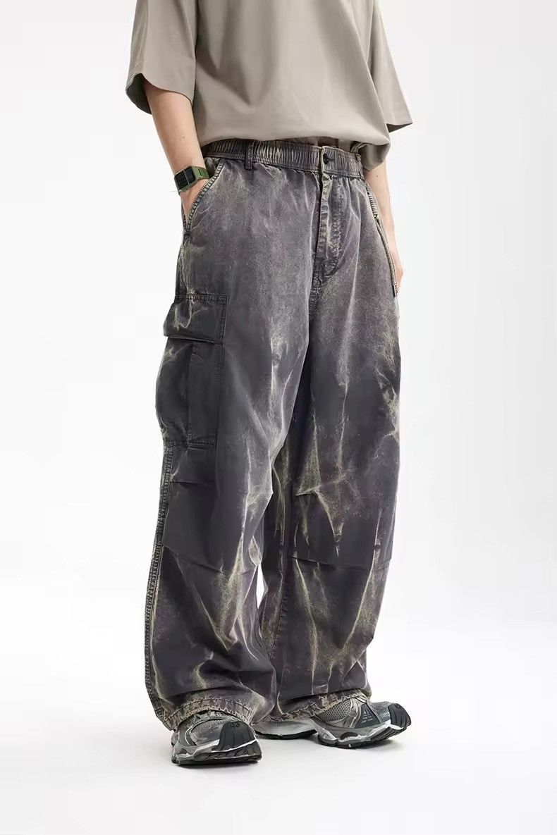 Japanese Brand × Jean Dirty Washed Cotton Cargo Loose Fit Pants Size US 30 / EU 46 - 3 Thumbnail