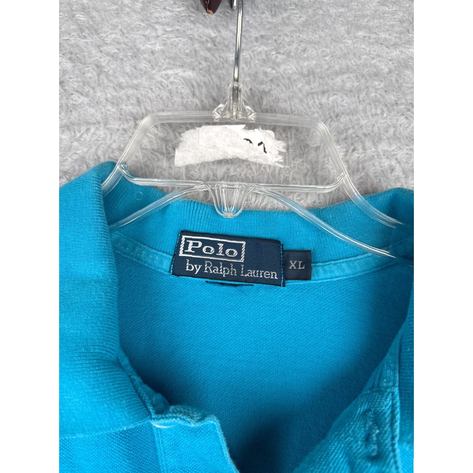 Ralph Lauren VINTAGE Ralph Lauren Polo Shirt Adult XL Blue Striped Short Sleeve Cotton Activewear Mens Size US XL / EU 56 / 4 - 7 Thumbnail