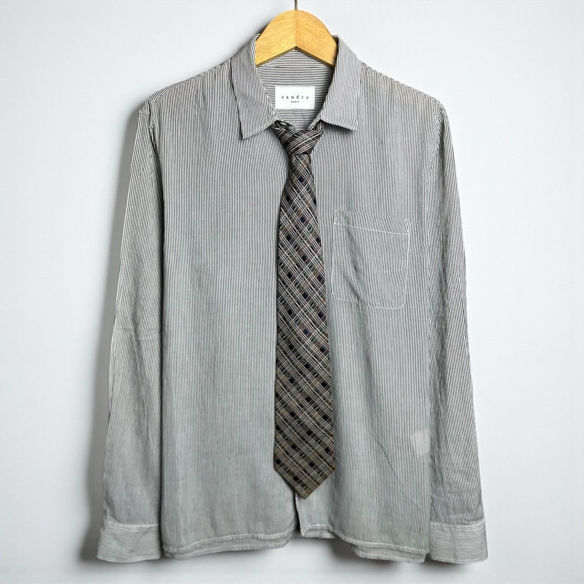 Balenciaga Vtg Balenciaga Slick Tie Size ONE SIZE - 7 Thumbnail