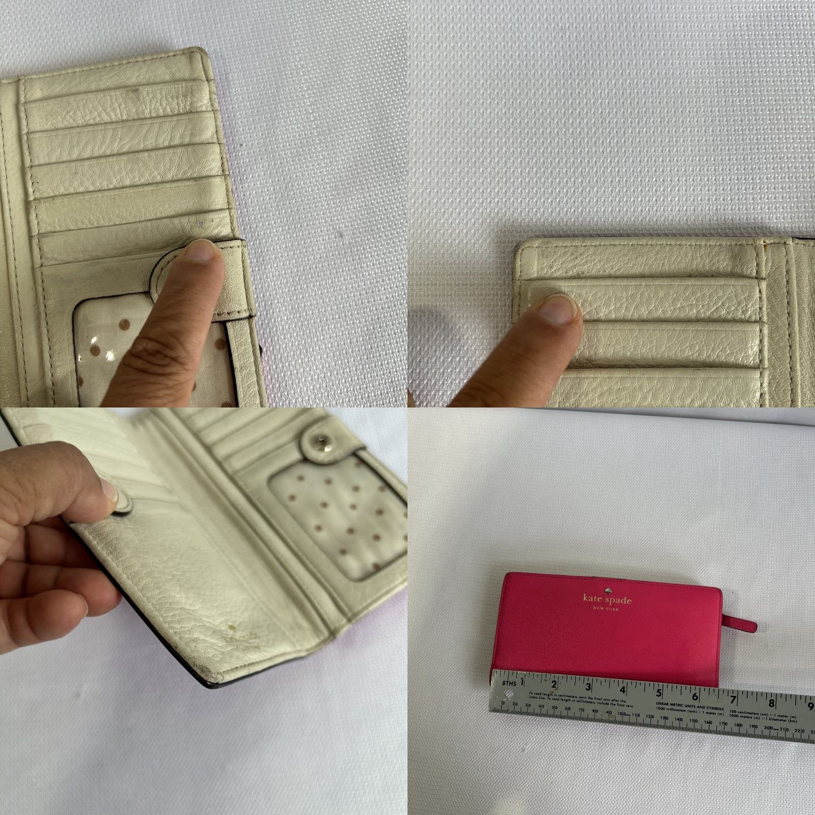 Vintage kate Spade Wallet Pink Slim Bifold Women Pink Size ONE SIZE - 8 Thumbnail
