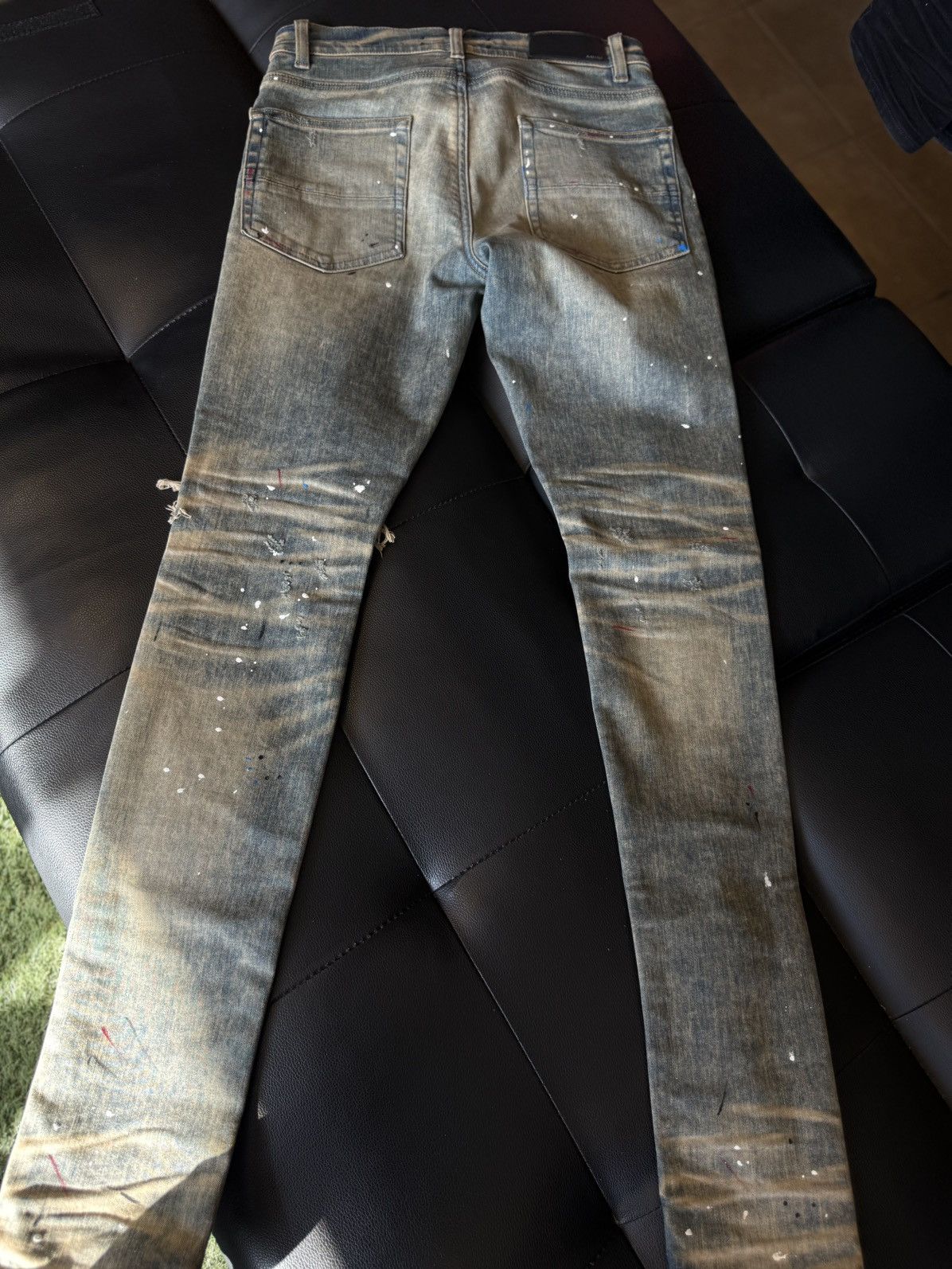Amiri Amiri Blue Jeans Colorful Paint Splatter Size 30 Flawless 🧼 Size US 30 / EU 46 - 11 Thumbnail