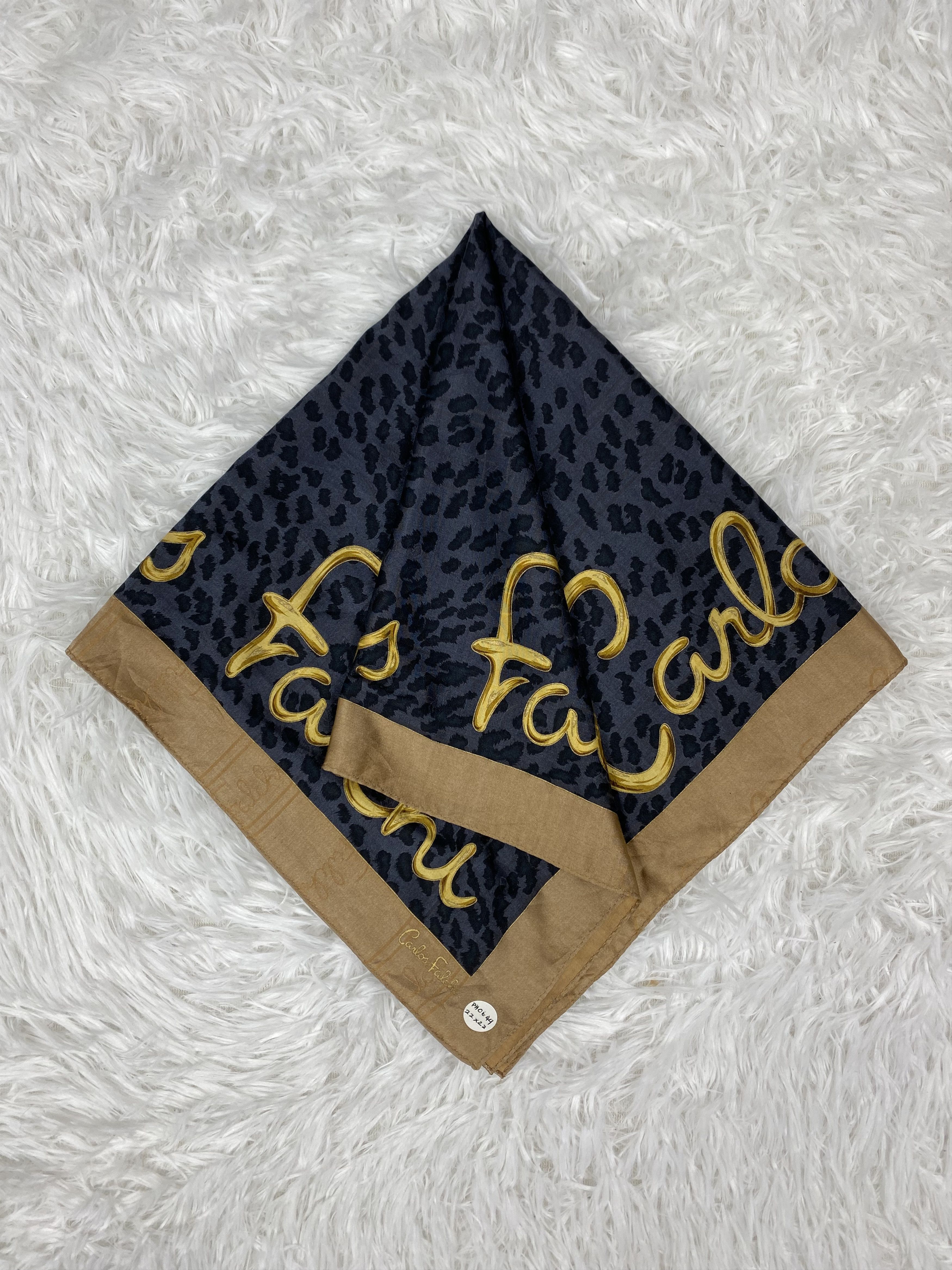 Japanese Brand × Vintage Vintage Carlos Falchi Handkerchief Neckerchief PH0649 Size ONE SIZE - 1 Thumbnail