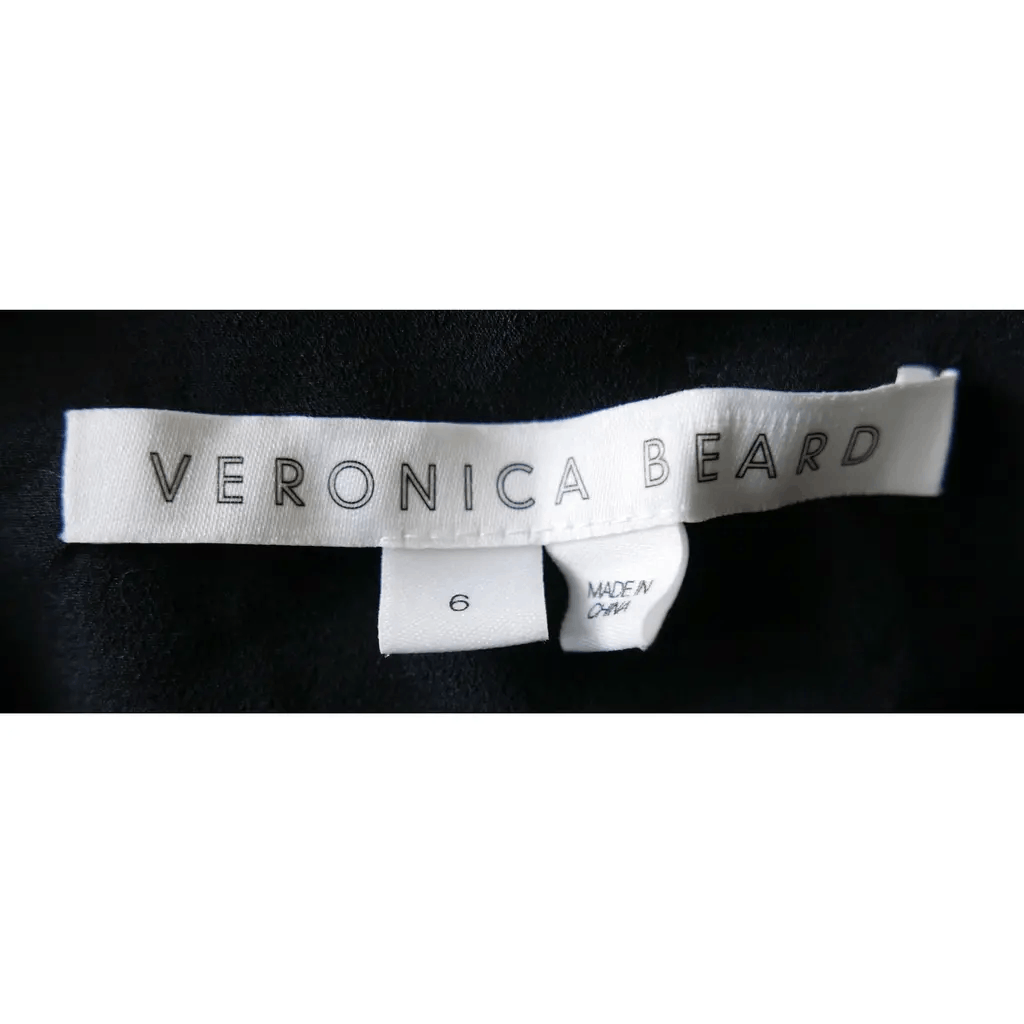 Veronica Beard Veronica Beard, Veronica Beard Casela Black Silk Dress Size M / US 6-8 / IT 42-44 - 7 Thumbnail