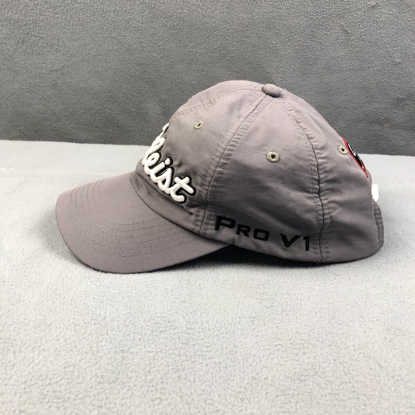 Titleist Titleist Hat Strap Back Gray Pro V1 FootJoy Embroidered Golf Mens Adjustable Cap Size ONE SIZE - 2 Thumbnail