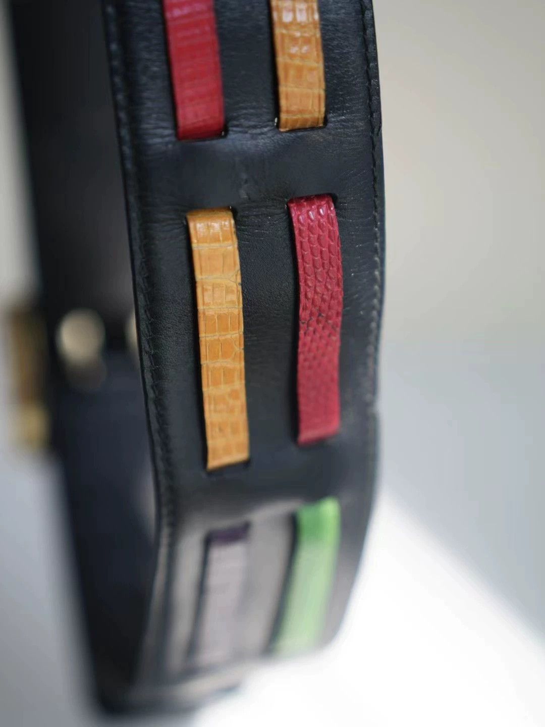 Celine Celine Vintage Belt Poster Series 5cm XS Size ONE SIZE - 2 Thumbnail
