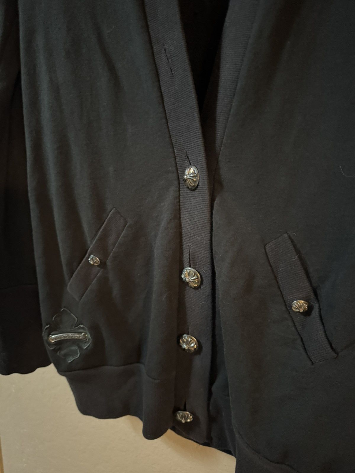 Chrome Hearts Chrome Hearts Button Up Leather Patch Cardigan Size US M / EU 48-50 / 2 - 5 Thumbnail