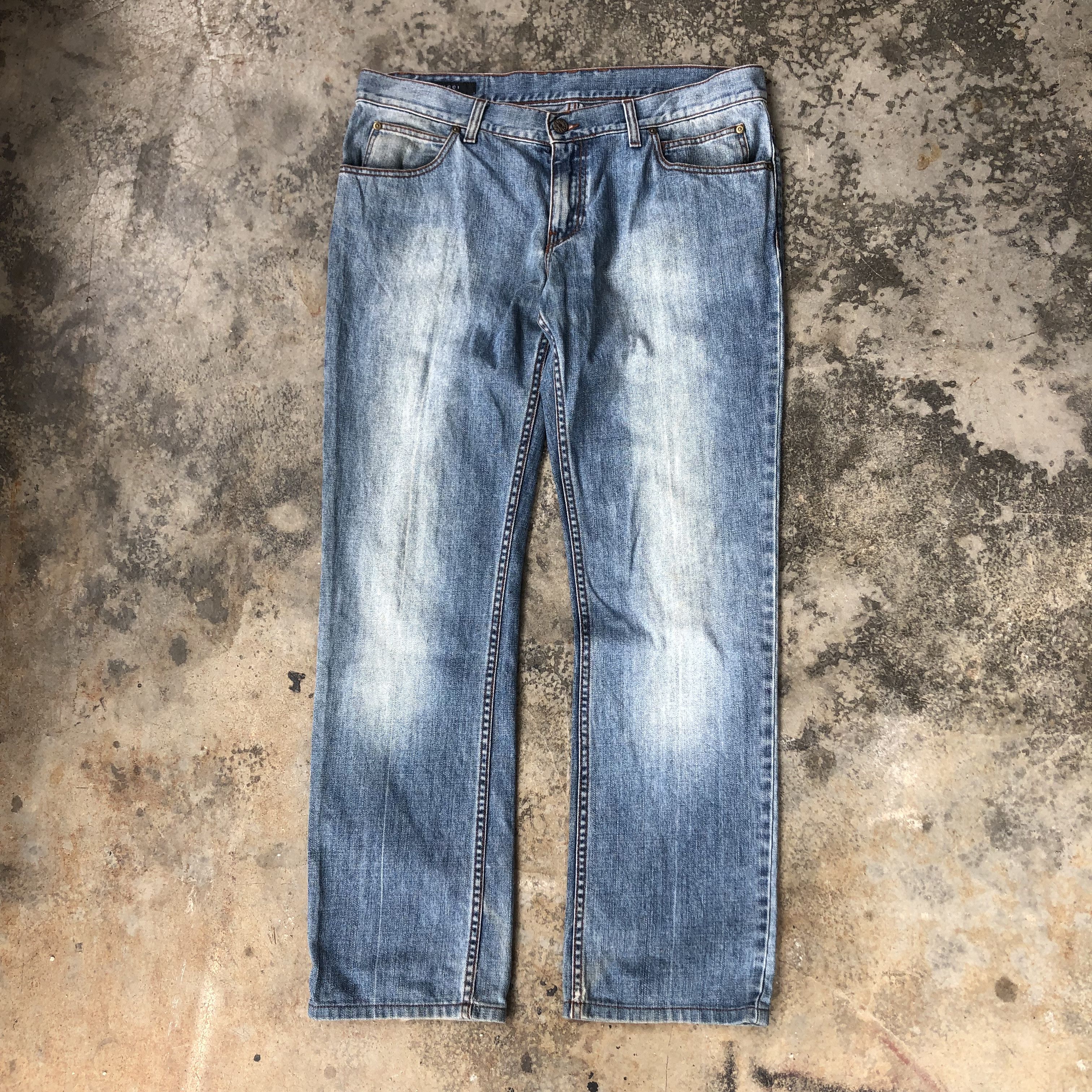 Gucci Gucci Embroided Logo Pocket Denim 🍒 Size US 36 / EU 52 - 5 Thumbnail