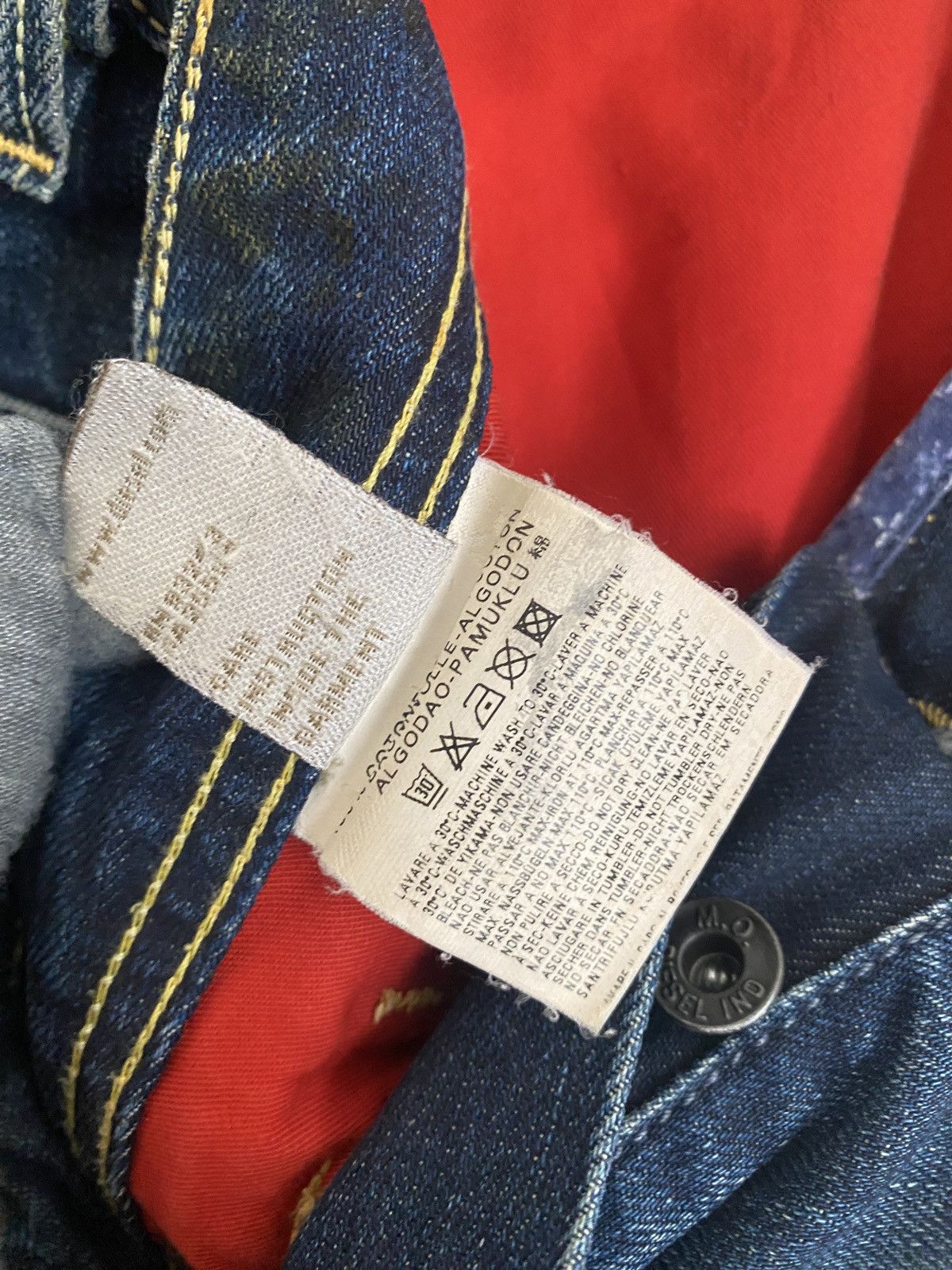 Diesel Vintage 2005 Diesel Onija Wash Denim Distressed Size US 33 - 11 Thumbnail