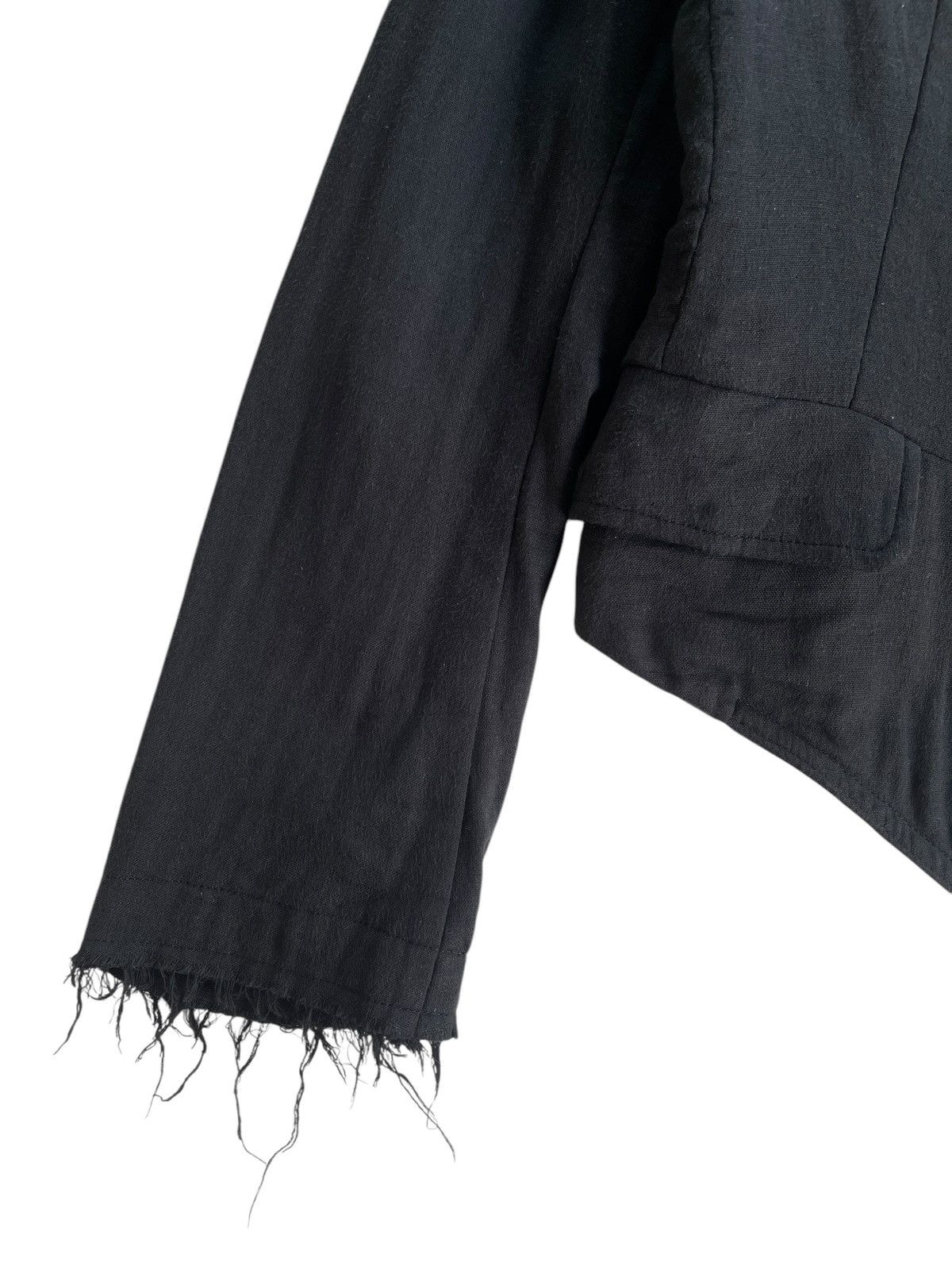 Yohji Yamamoto AW2012 Yohji Yamamoto Y's Distressed Cropped Jacket Size XS / US 0-2 / IT 36-38 - 8 Thumbnail