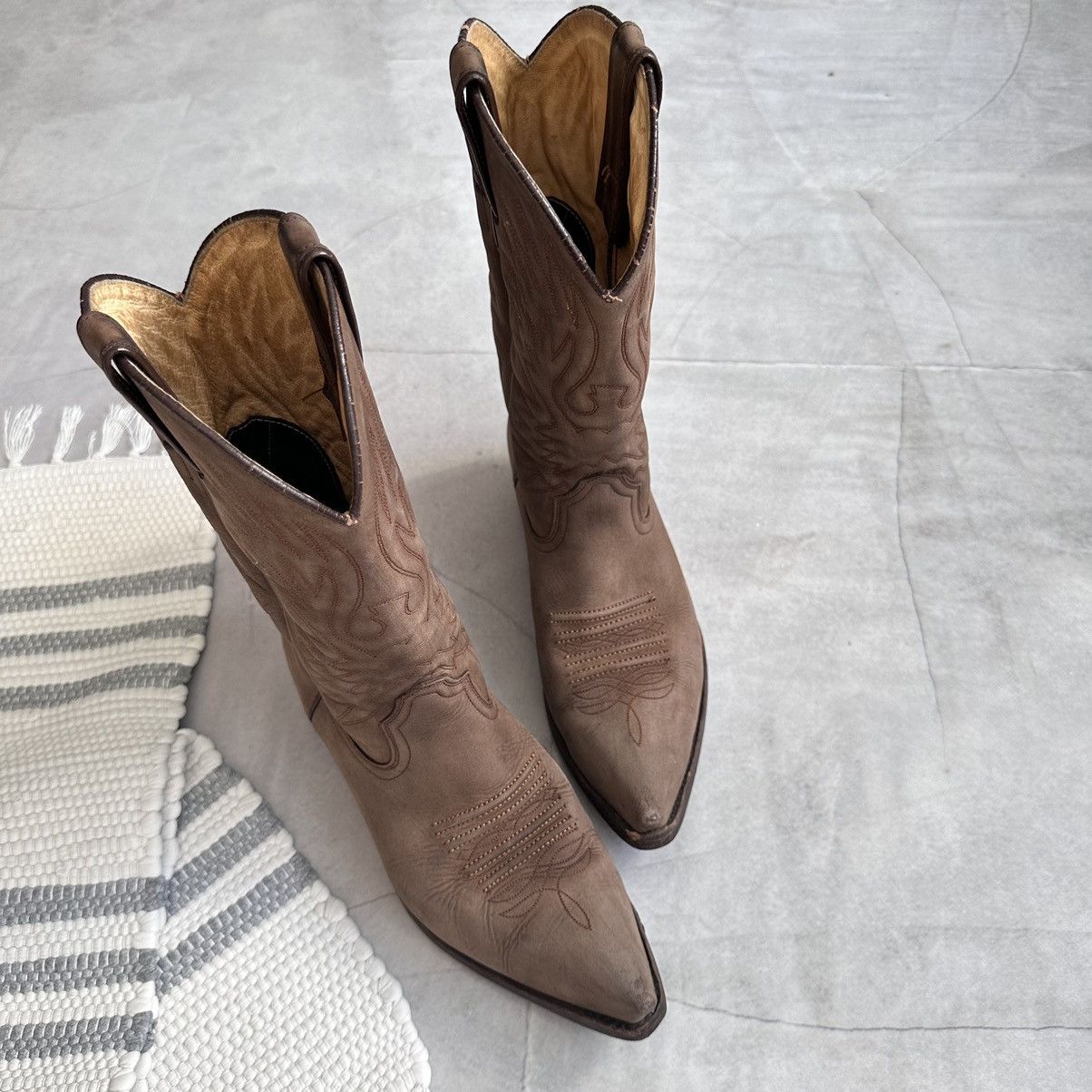 Cowboy Equipment Vintage Sancho Western Cowboy Boots Biker Celine Vibe Size US 9 / EU 42 - 5 Thumbnail