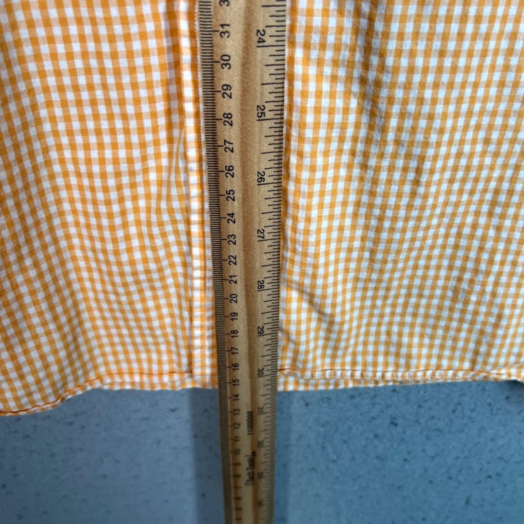 Vintage Barneys New York Orange Gingham Button-Up Shirt Mens Size 16/34 Cotton Long Sleeve Size US L / EU 52-54 / 3 - 5 Thumbnail
