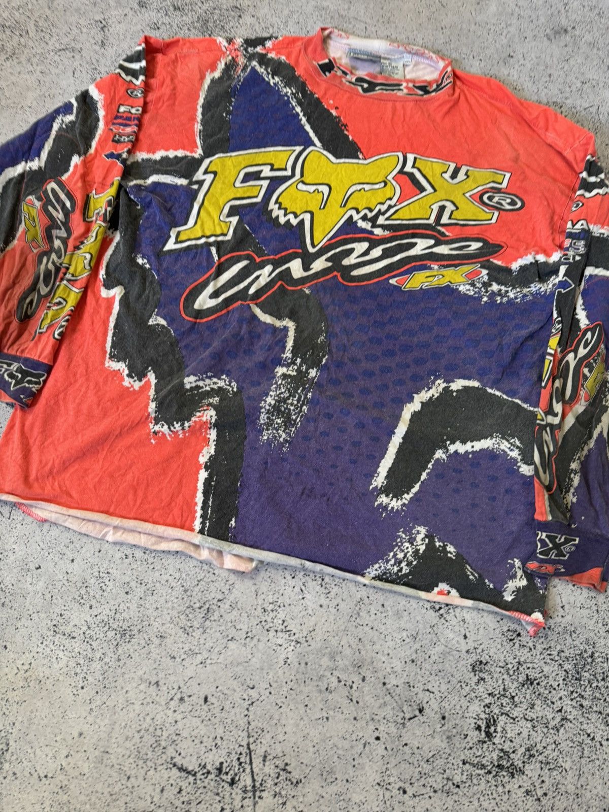 Fox Racing Fox Racing × Very Rare Vintage 90's Team Fox Racing Jersey Size US XXL / EU 58 / 5 - 3 Thumbnail