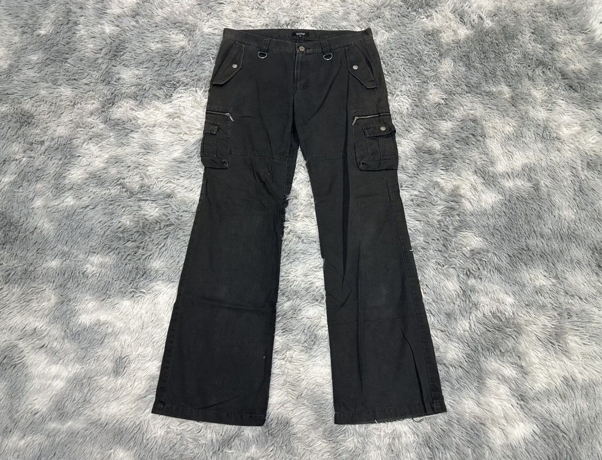 Burberry 🔥Y2K Burberry Black Label Flared Cargo Pants Multi Pockets Size US 34 / EU 50 - 1 Thumbnail
