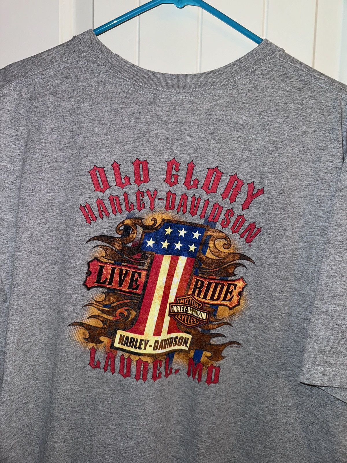 Harley Davidson × Vintage harley davidson OLD GLORY Size US XL / EU 56 / 4 - 4 Thumbnail
