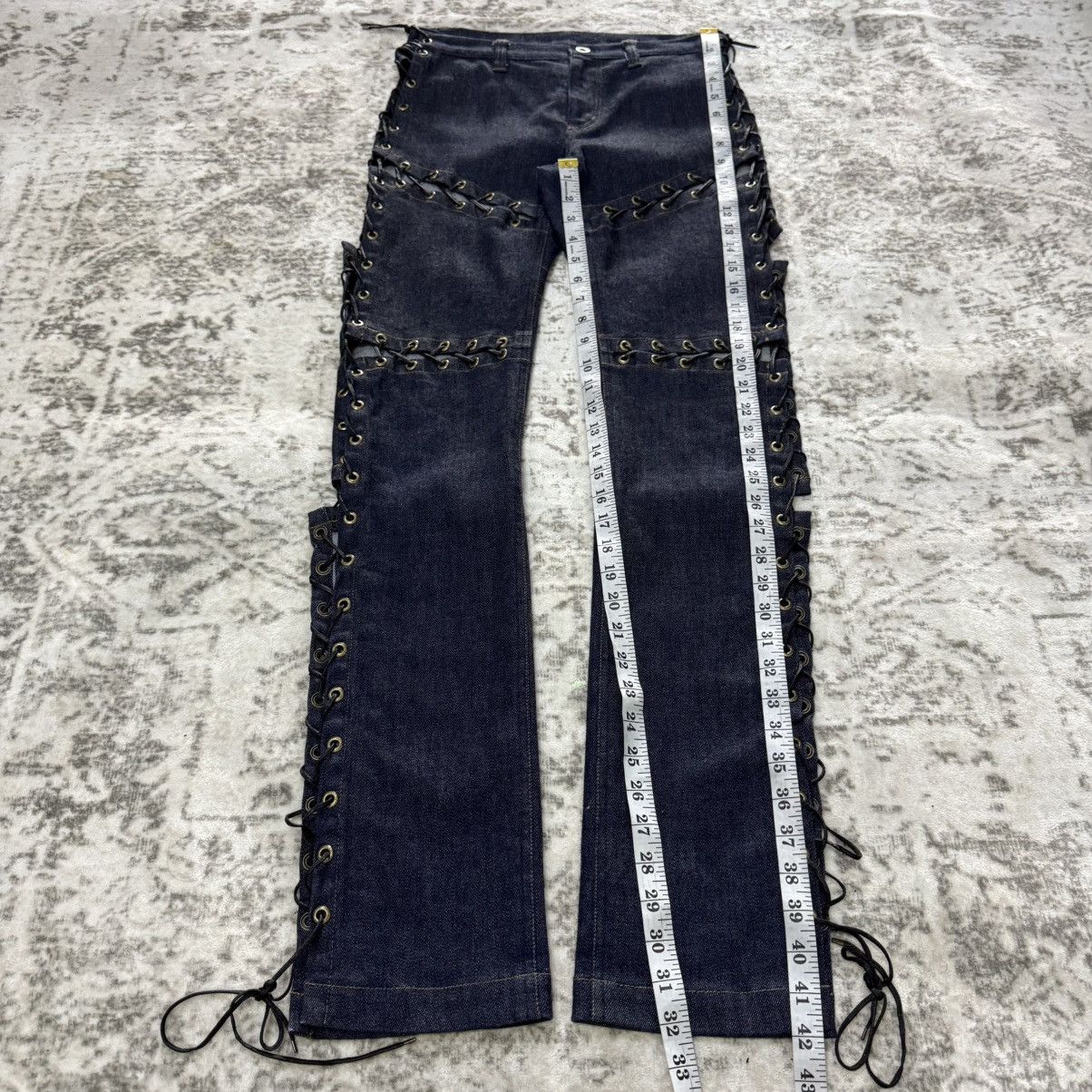 Hysteric Glamour Super Rare Hysteric Glamour Lace-up Bondage Denim Pants Size 27" / US 4 / IT 40 - 8 Thumbnail