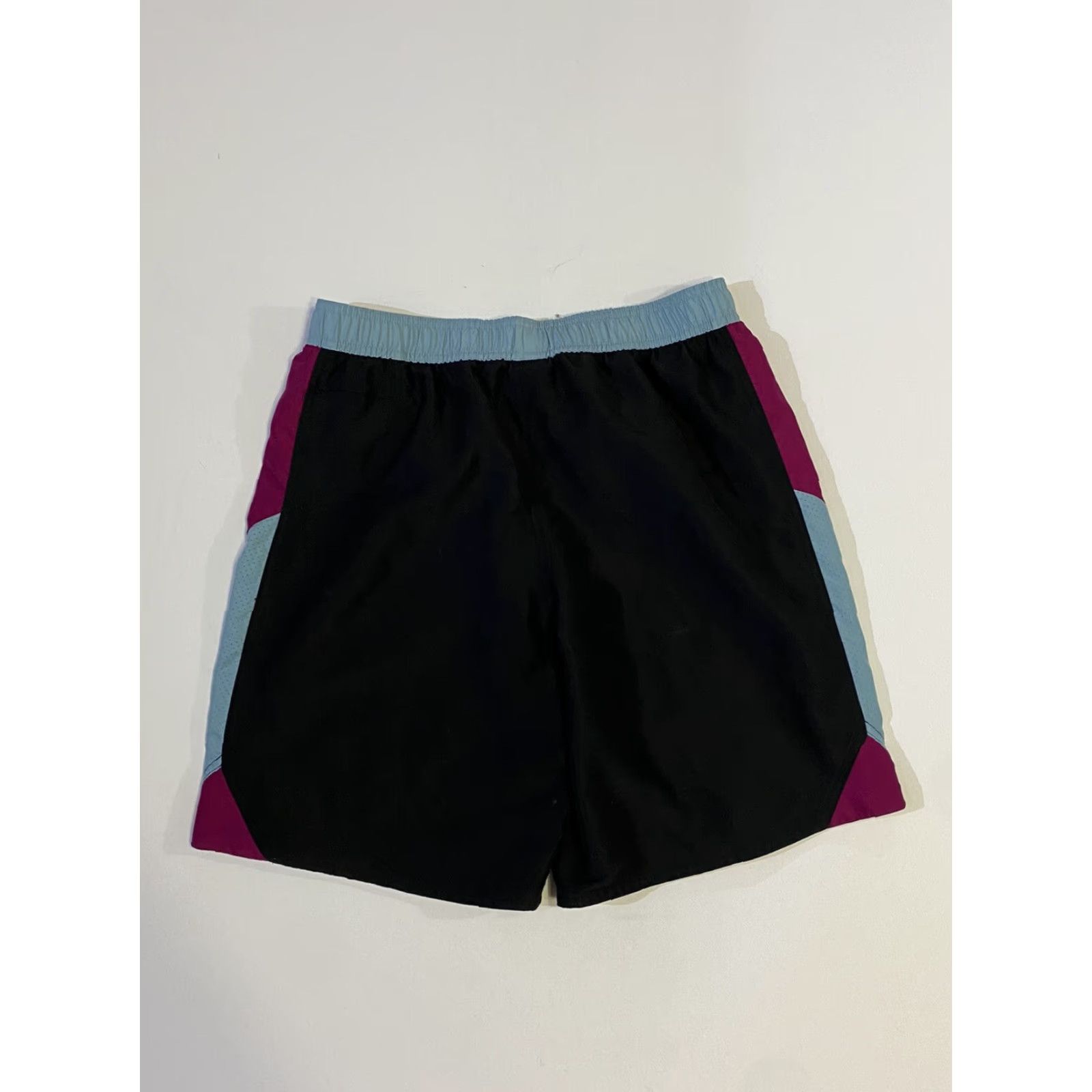 Nike Nike Swim Trunks Color Block Teal Purple Black L Men Mens Large Black Colorblock Trunks Size US 33 - 2 Thumbnail