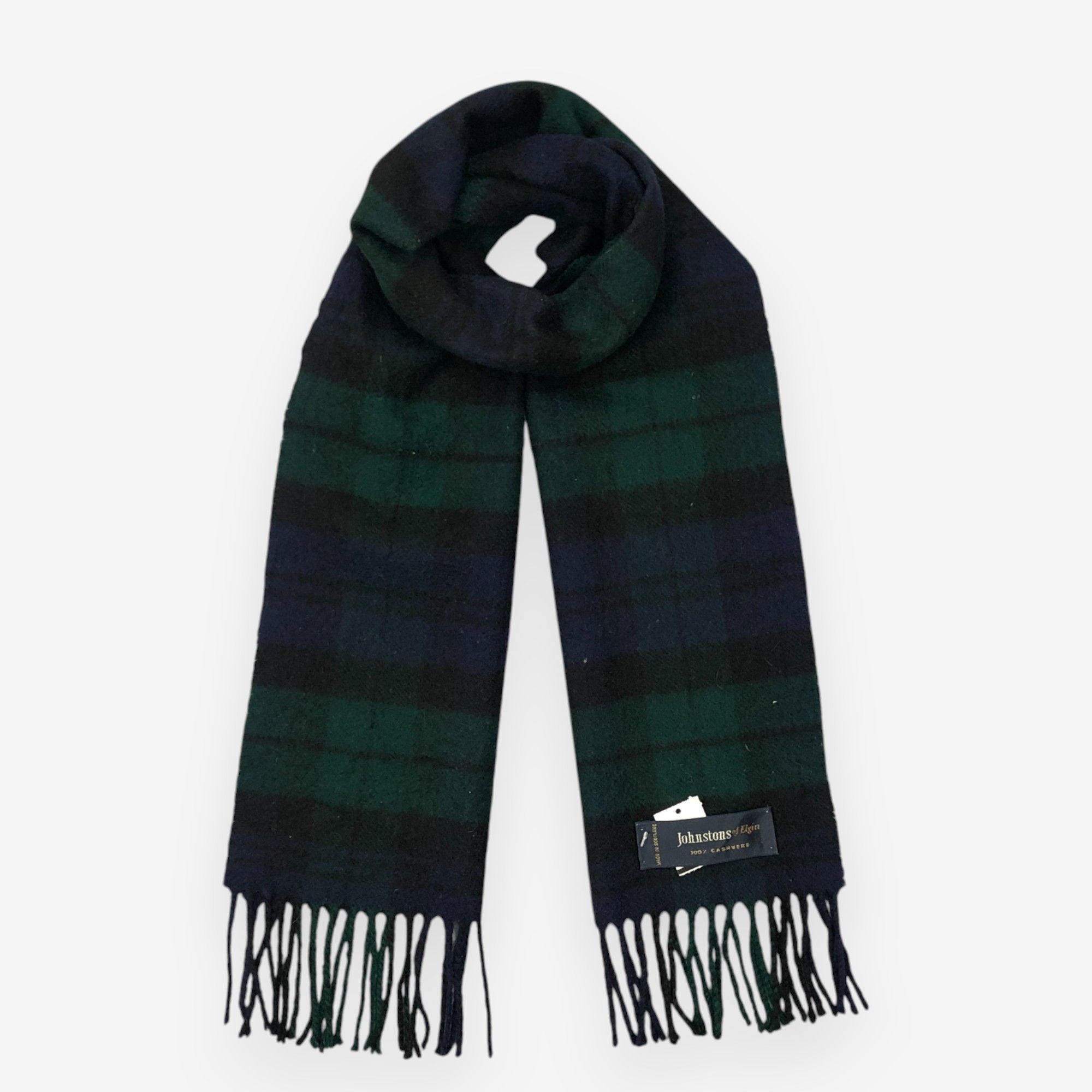 Johnstons Of Elgin Vintage Johnstons Scarf Muffler Cashmere Winter Scarves Size ONE SIZE - 1 Thumbnail