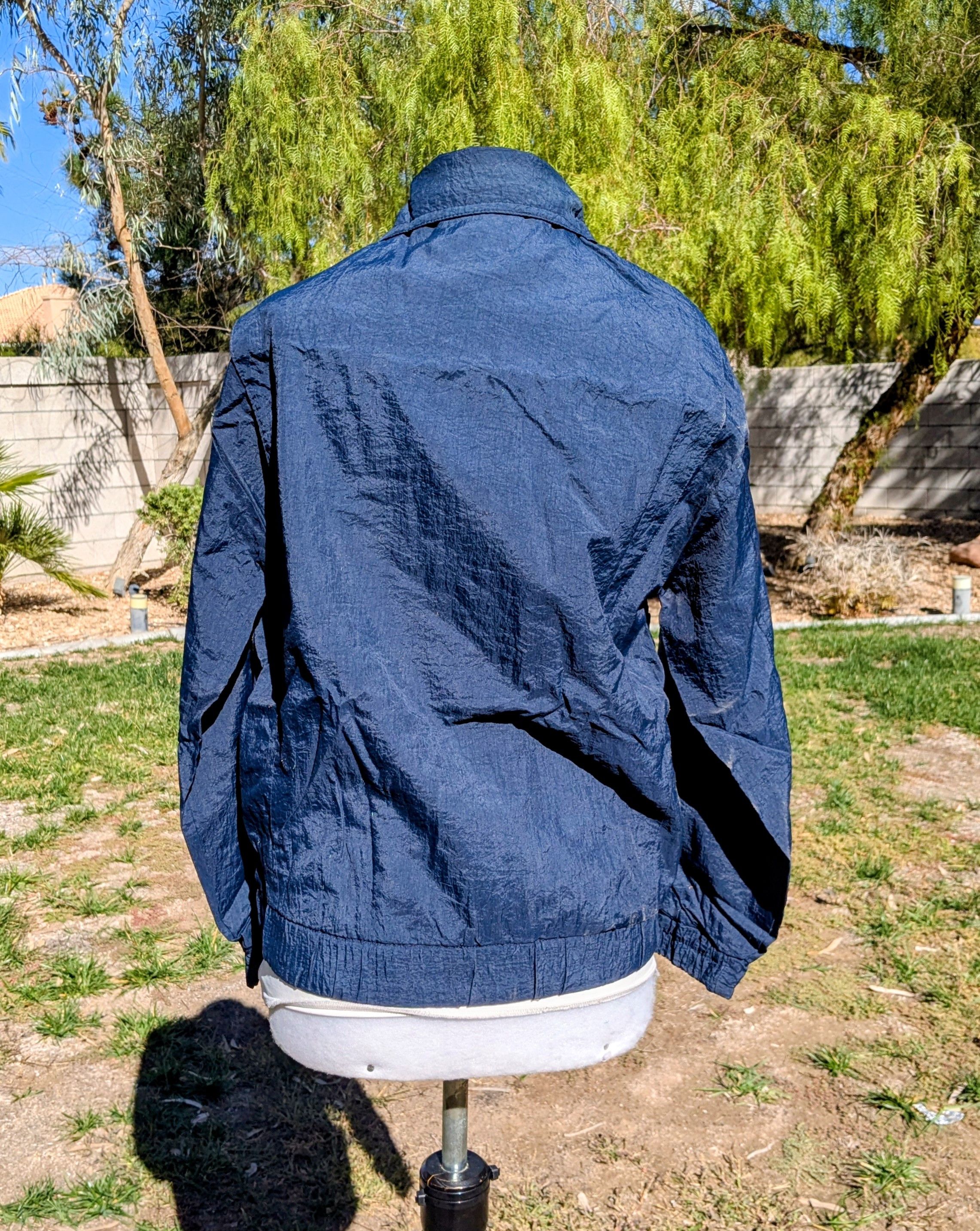 Other REPAIRED Petite Windbreaker Light Zip-Up Bomber Jacket Coat Size M / US 6-8 / IT 42-44 - 4 Thumbnail