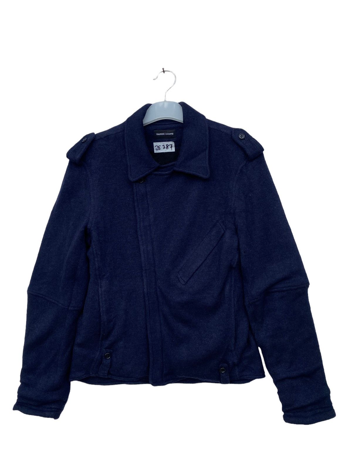 Issey Miyake Tsumori Chisato 2019 Autumn Winter Wooly Biker Jacket Size US S / EU 44-46 / 1 - 1 Thumbnail