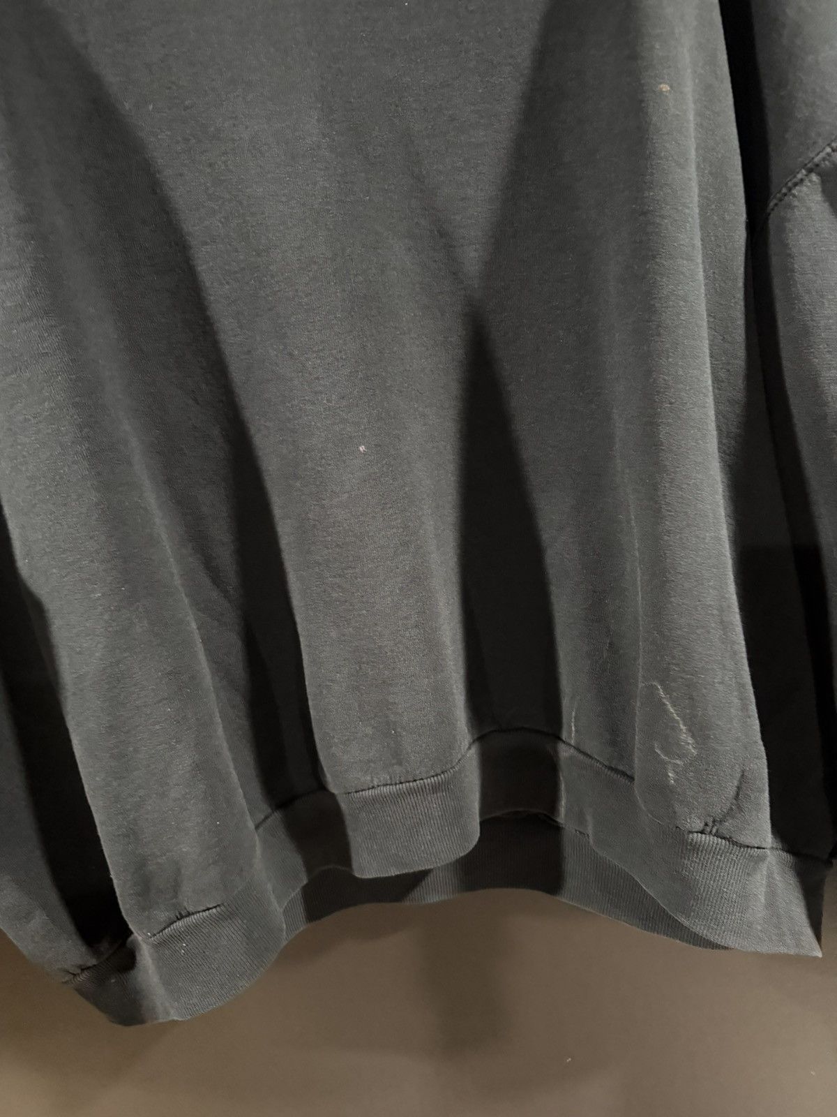 Vintage 1980s Vintage Faded Grunge Blank Cropped Sweatshirt XXL Size US XXL / EU 58 / 5 - 3 Thumbnail