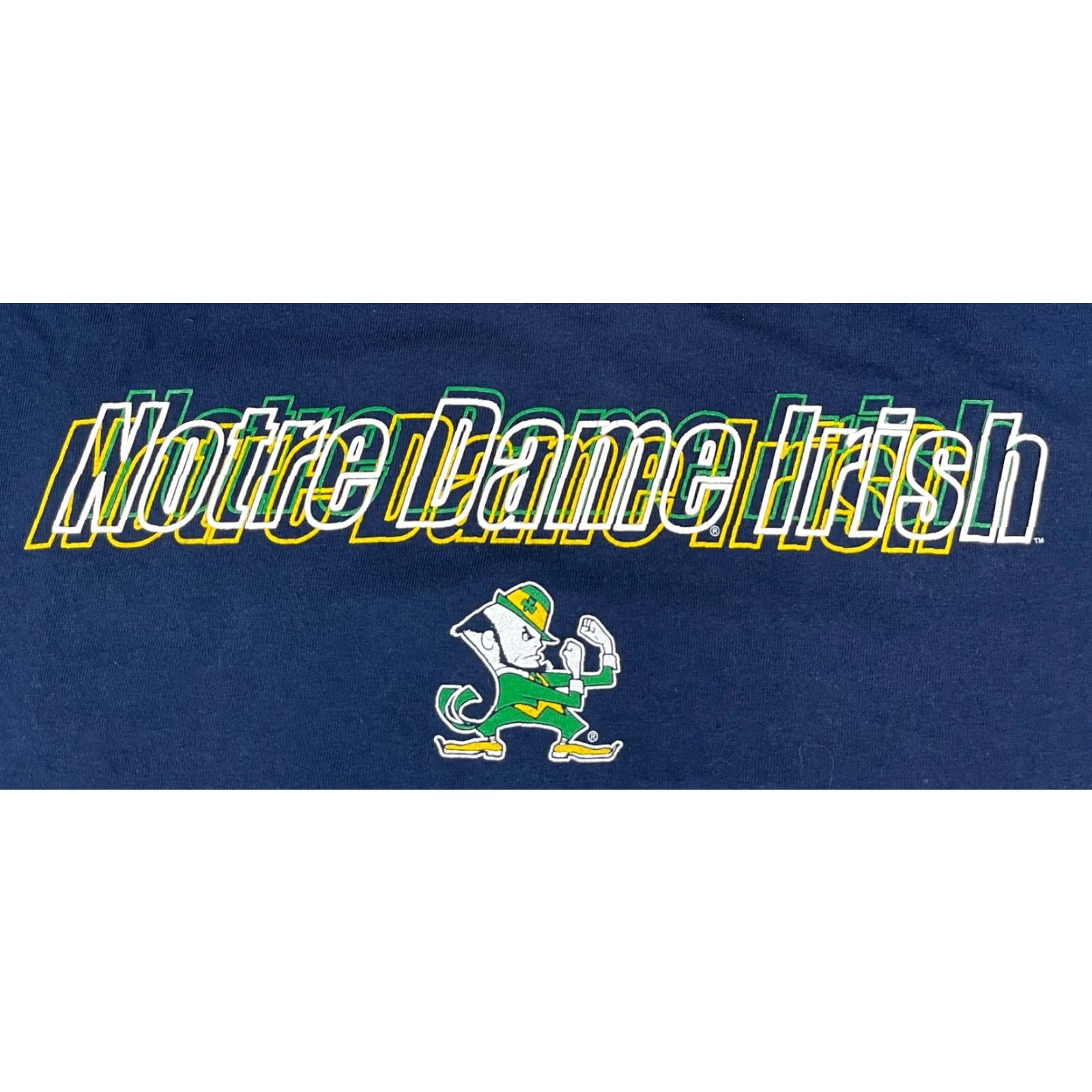 Adidas VINTAGE Adidas Notre Dame Fighting Irish Long Sleeve T-Shirt Mens Size L Blue Cotton Logo 2000s Football Size US L / EU 52-54 / 3 - 4 Thumbnail