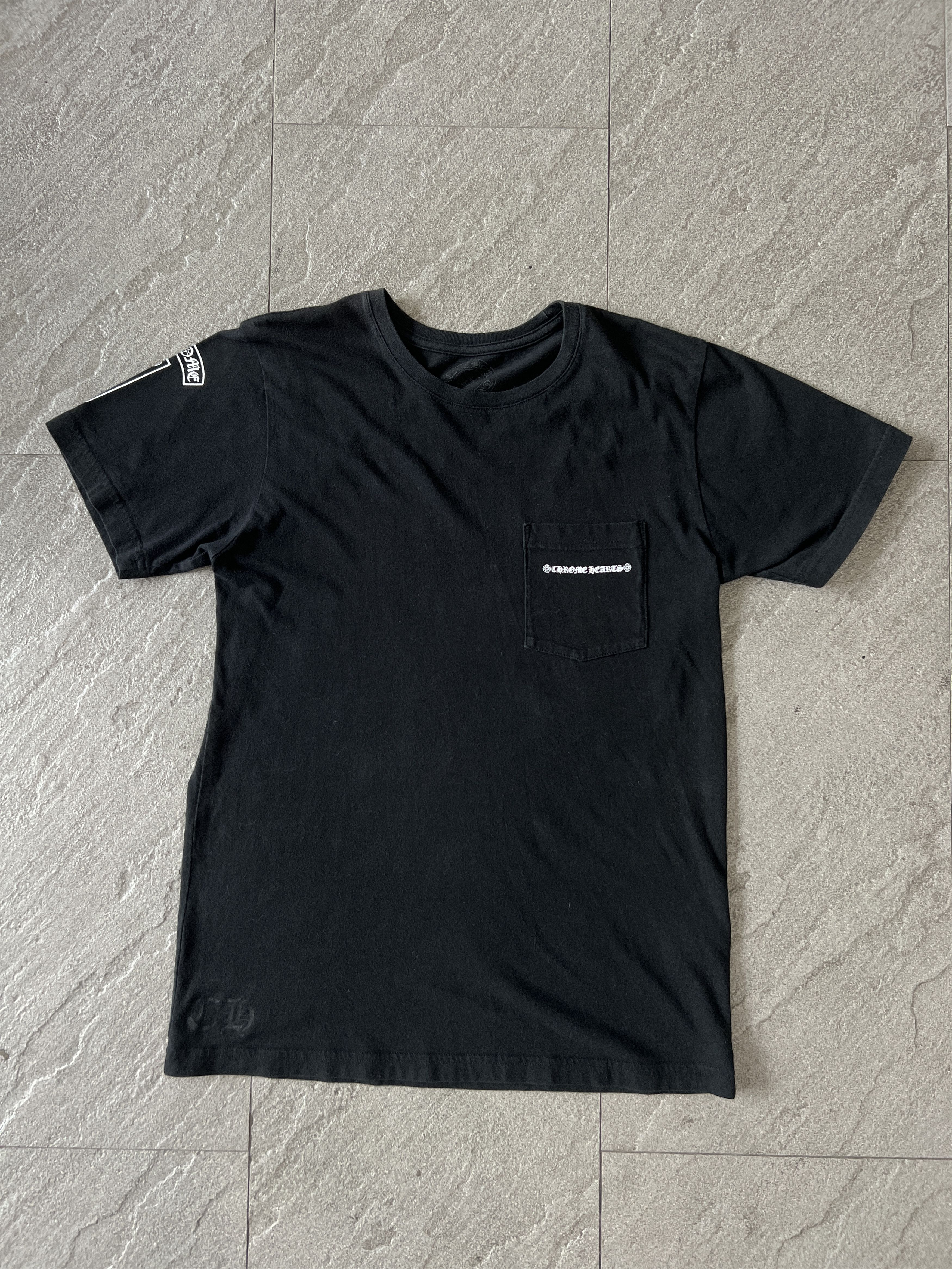 Chrome Hearts Chrome Hearts Pocket Tee Fuck You Script Back Black M Size US M / EU 48-50 / 2 - 1 Thumbnail