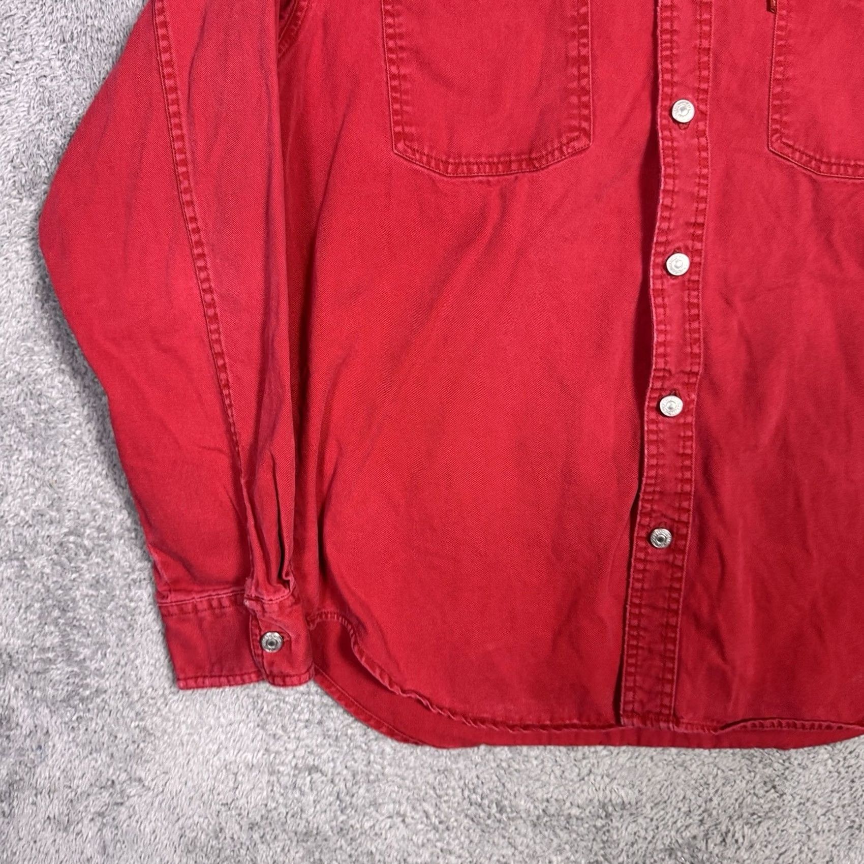 Levi's VINTAGE Levi's Shirt Jacket Mens M Chore Shacket Metal Buttons Canvas Y2K Jacket Mens Size US M / EU 48-50 / 2 - 2 Thumbnail