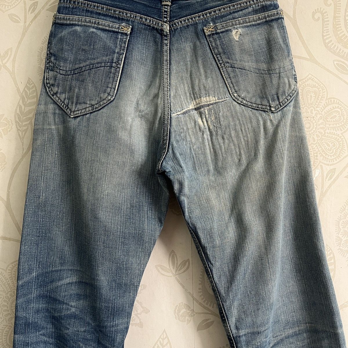 Japanese Brand × Lee × Vintage Vintage 1980s Redline Selvedge Lee Distressed Denim Size 28" / US 6 / IT 42 - 12 Thumbnail