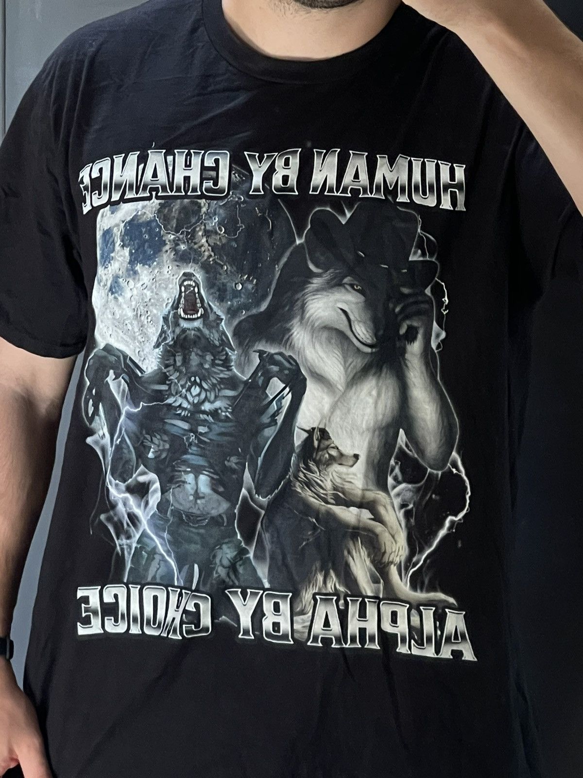 Alpha Studio Wolf Humor Aplha Sigma Thomas Shelby T-shirt Size US XL / EU 56 / 4 - 2 Thumbnail