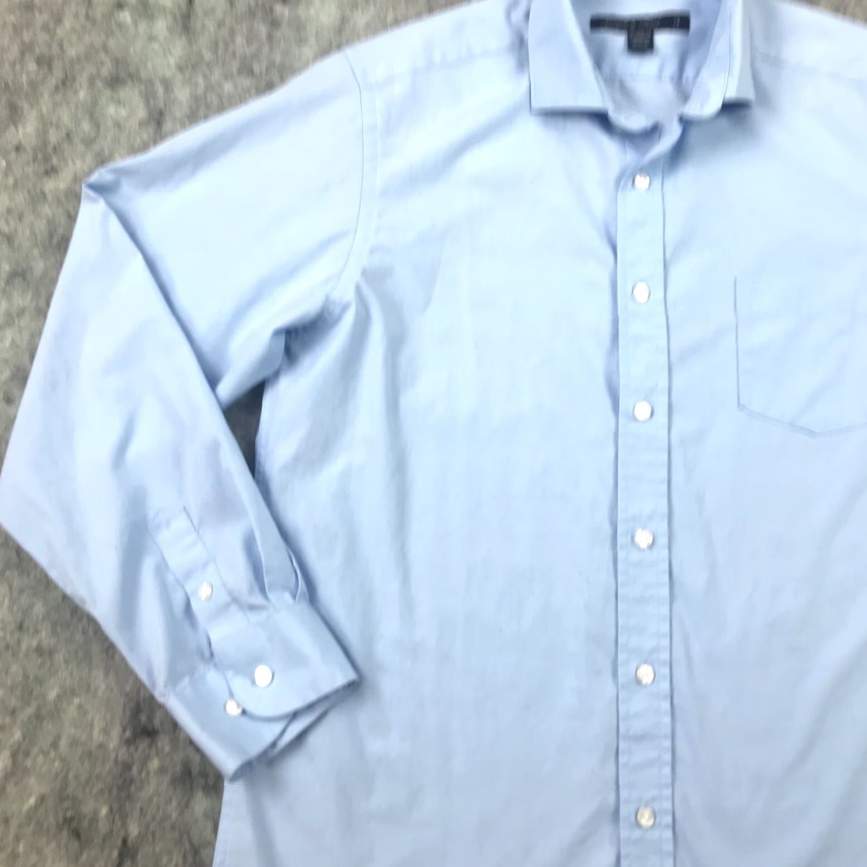 Joseph Joseph & Feiss Shirt Mens Size 18 Blue Button-Up Long Sleeve Cotton Blend Size US XXL / EU 58 / 5 - 2 Thumbnail