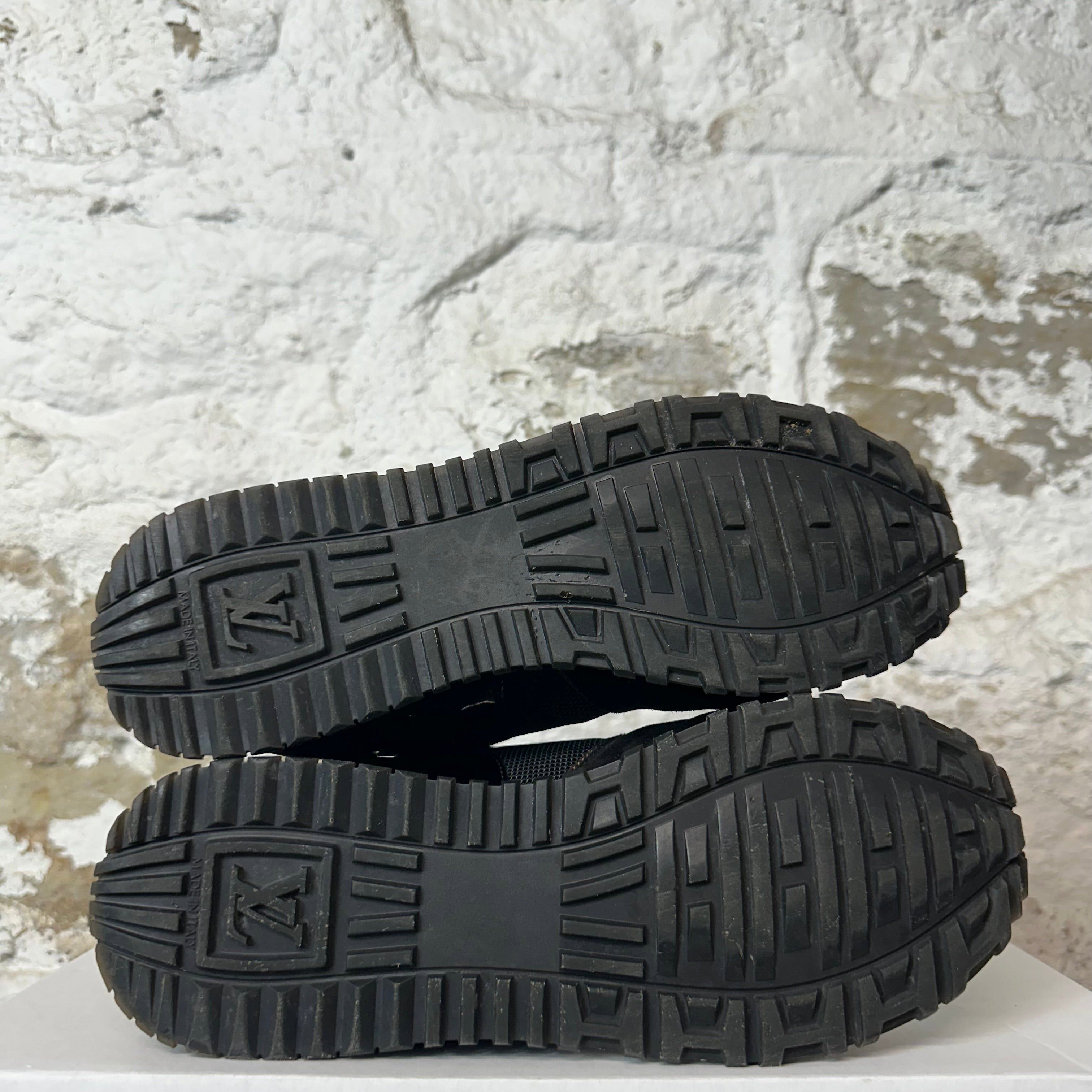 Louis Vuitton Louis Vuitton Black Brown Monogram Runaway Sneaker Sz 6 (38) Size US 6 / EU 39 - 6 Thumbnail