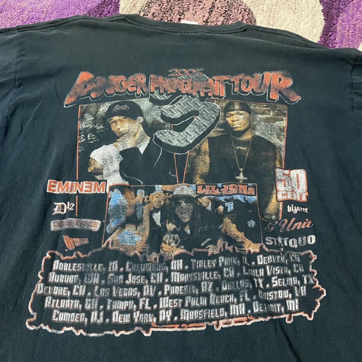 Eminem × Rap Tees × Vintage Rare ! Vintage Rap Tee Anger Management Eminem Tour 2005 Size US XL / EU 56 / 4 - 6 Thumbnail