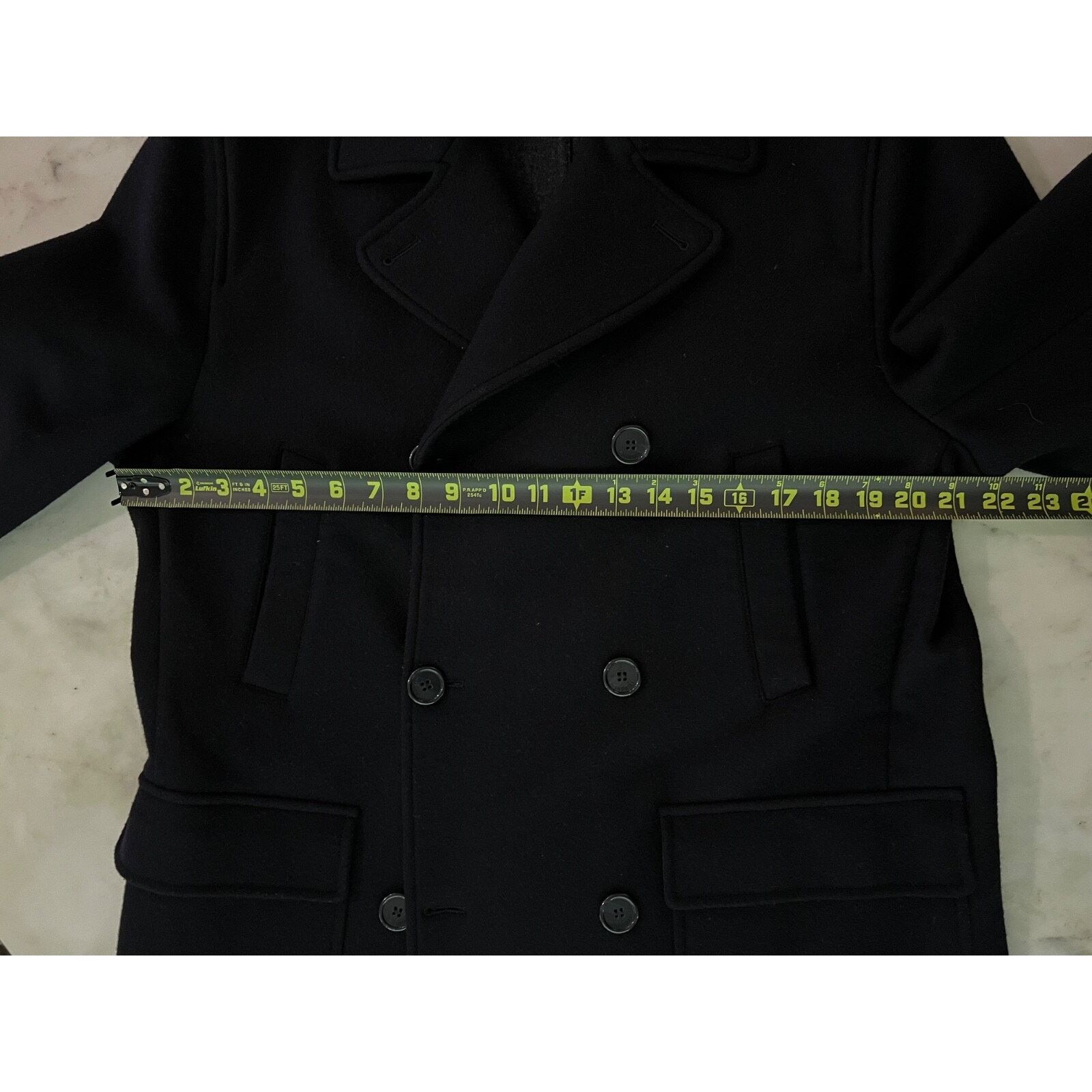 Mandelli $3900 Mandelli Bergdorf Goodman Navy Wool Peacoat IT54 NEW Size US XL / EU 56 / 4 - 12 Thumbnail
