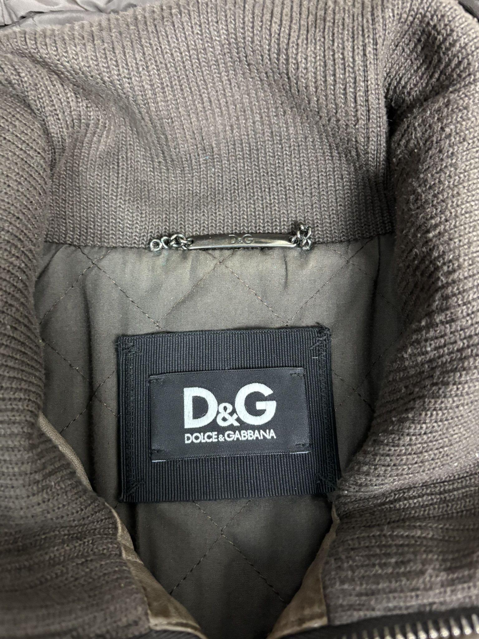 Dolce & Gabbana Dolce & Gabbana Vintage Leather Bomber Jacket Size US M / EU 48-50 / 2 - 14 Thumbnail
