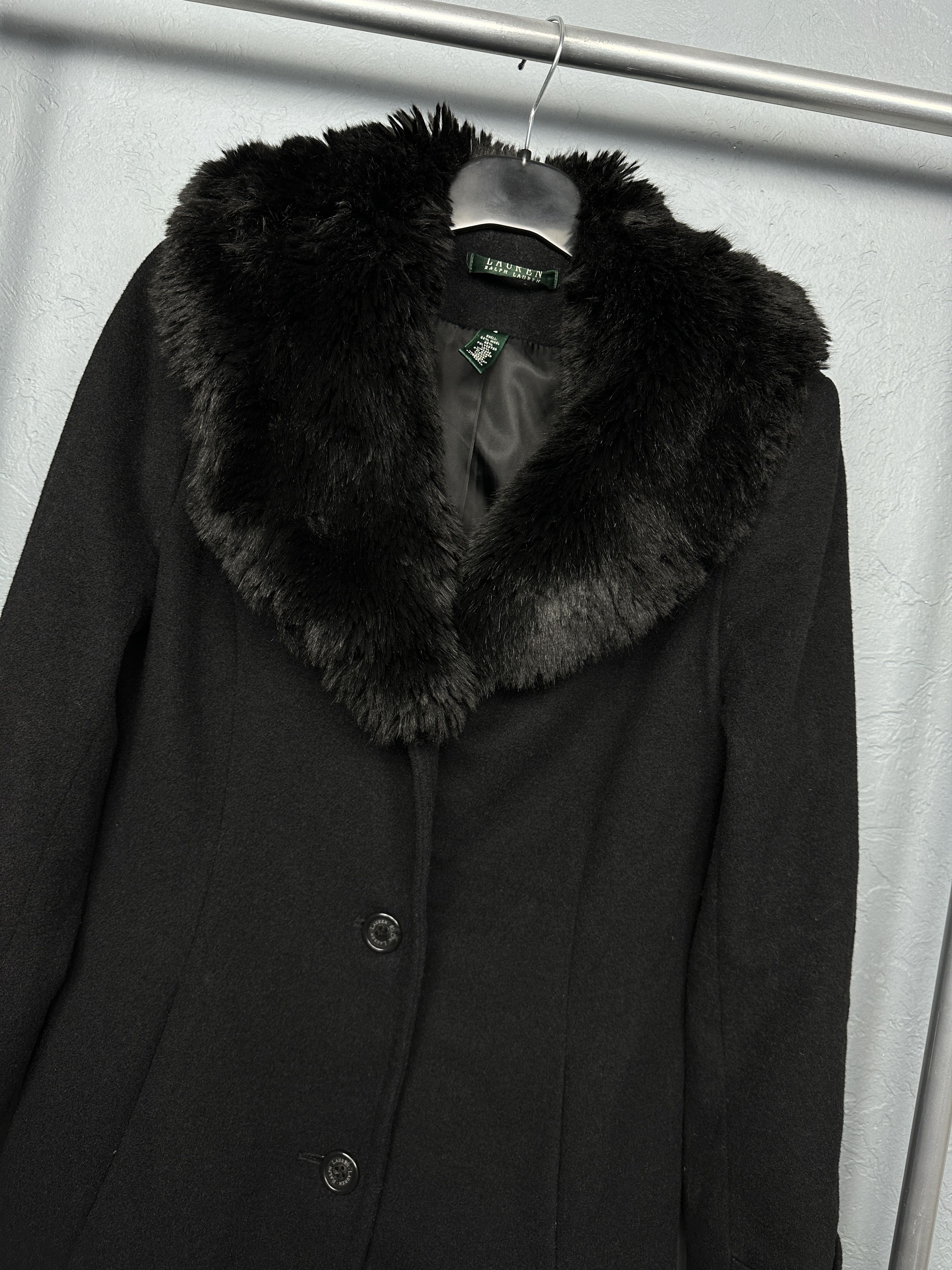Polo Ralph Lauren Polo Ralph Lauren Womens Wool Coat Jacket Fur Collar Size S / US 4 / IT 40 - 2 Thumbnail