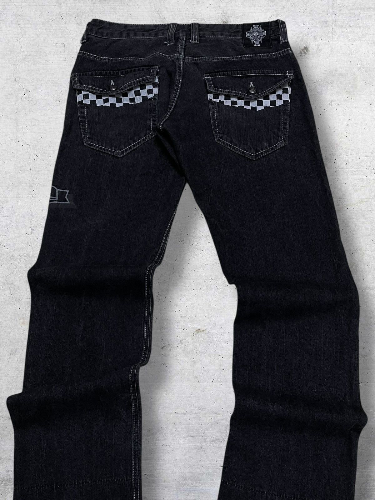 Hysteric Glamour VINTAGE SKULL PUNK ‘BREAK TO THE WALL’ JAPAN WILD LIFE DENIM Size US 31 - 11 Thumbnail